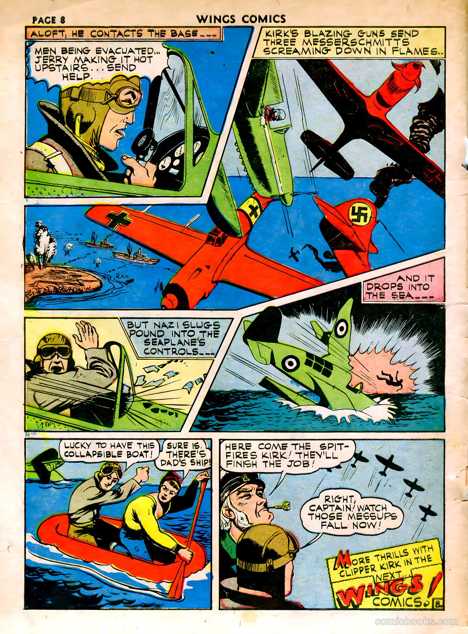 Wings Comics #15 (1941) — page 10 of 68