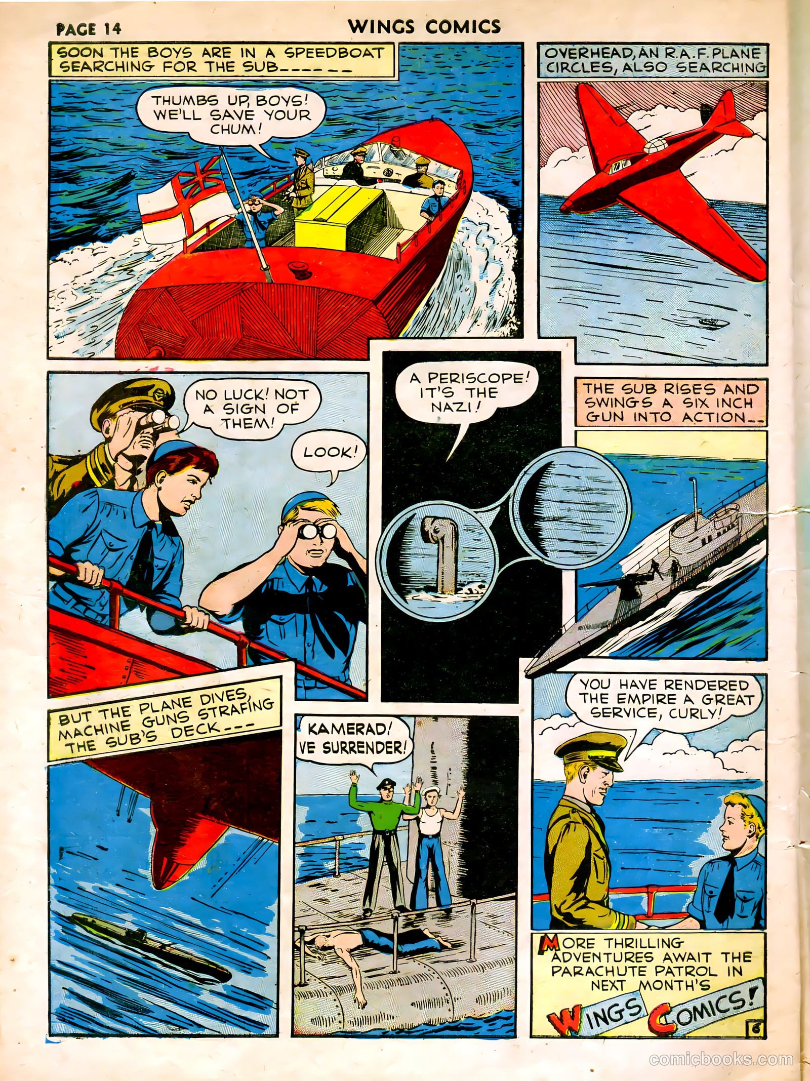 Wings Comics #15 (1941) — page 16 of 68