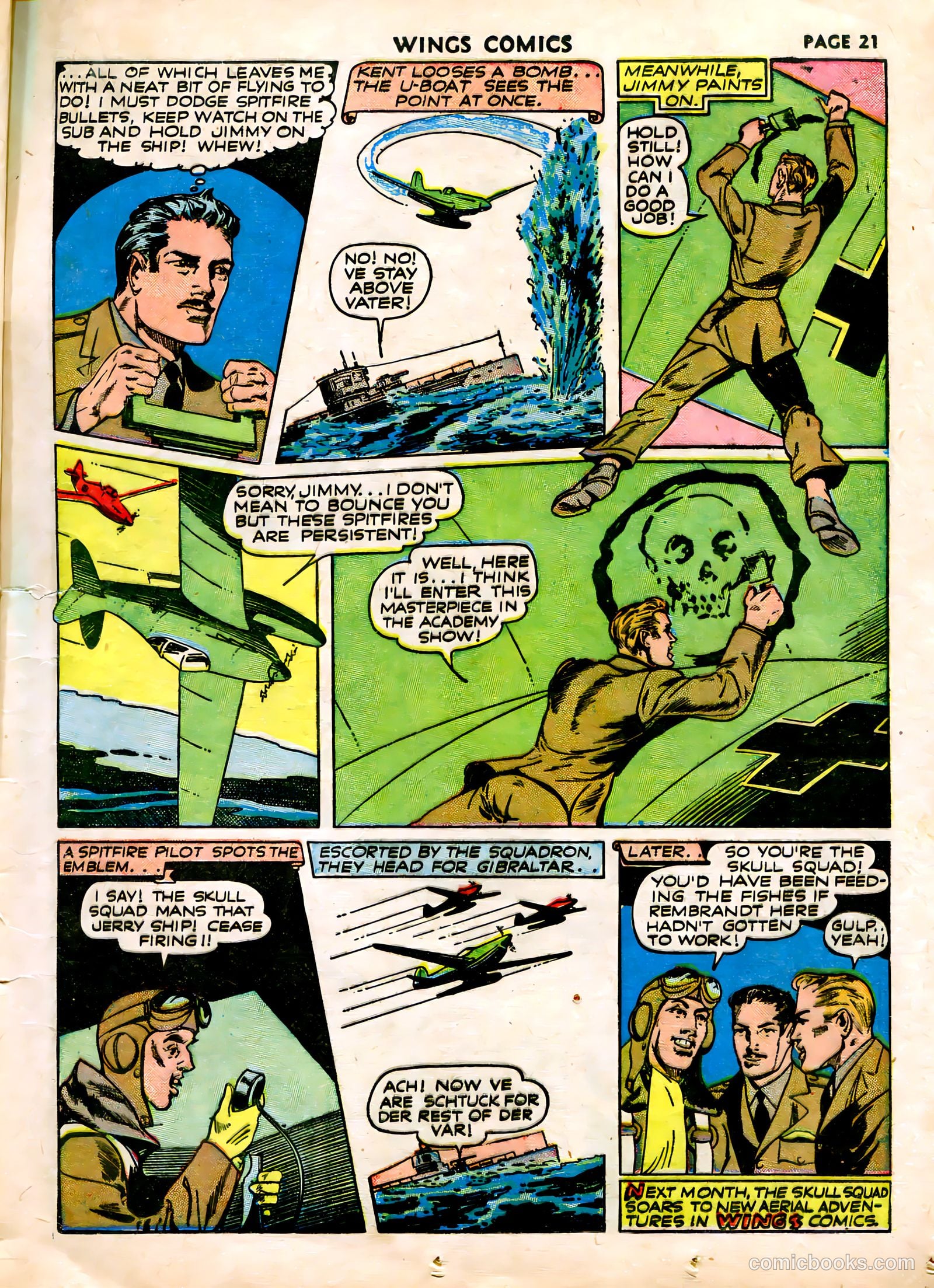 Wings Comics #15 (1941) — page 23 of 68