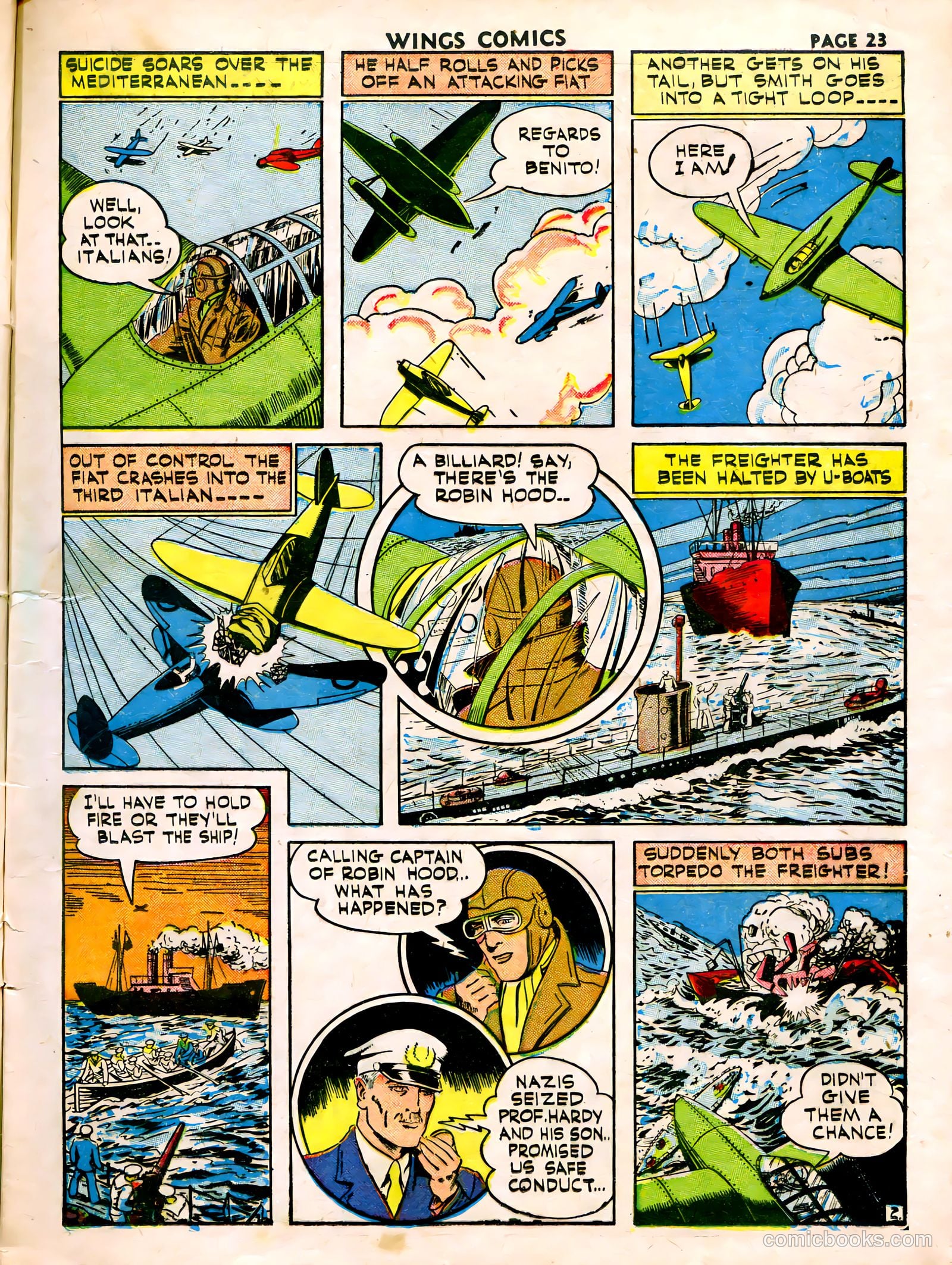 Wings Comics #15 (1941) — page 25 of 68