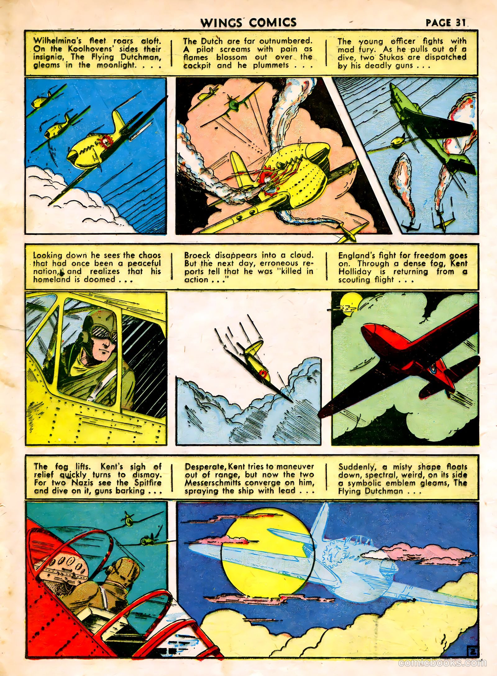 Wings Comics #15 (1941) — page 33 of 68