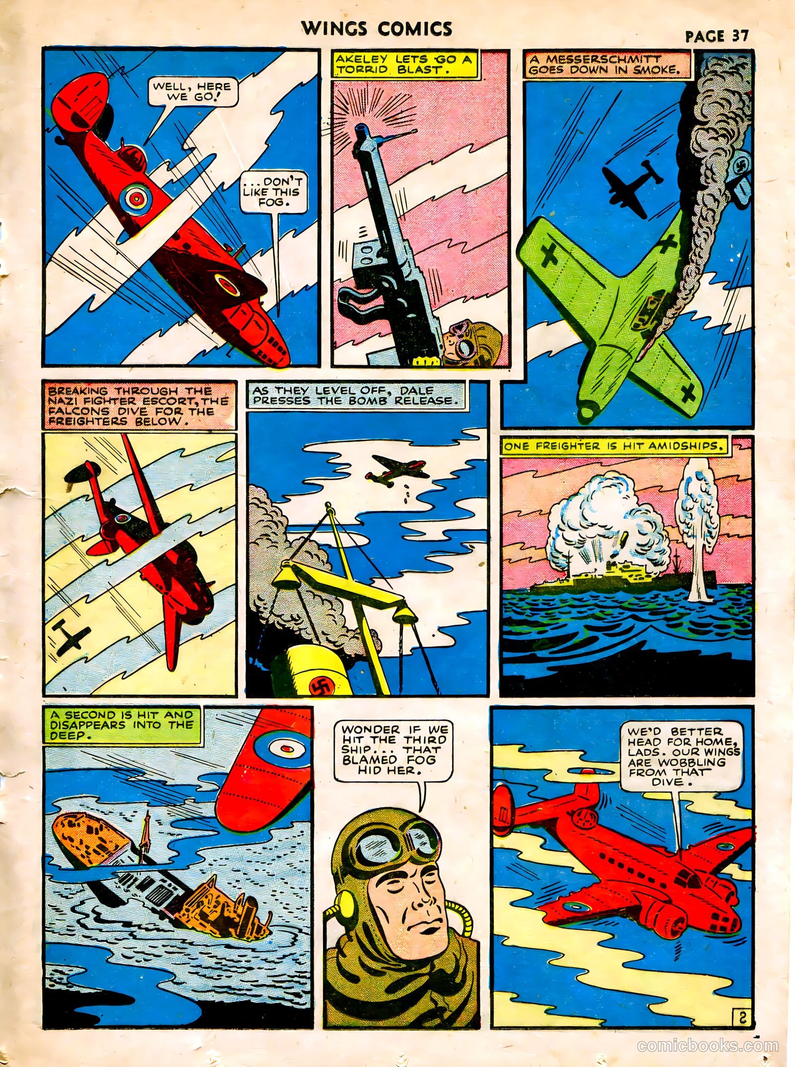 Wings Comics #15 (1941) — page 39 of 68