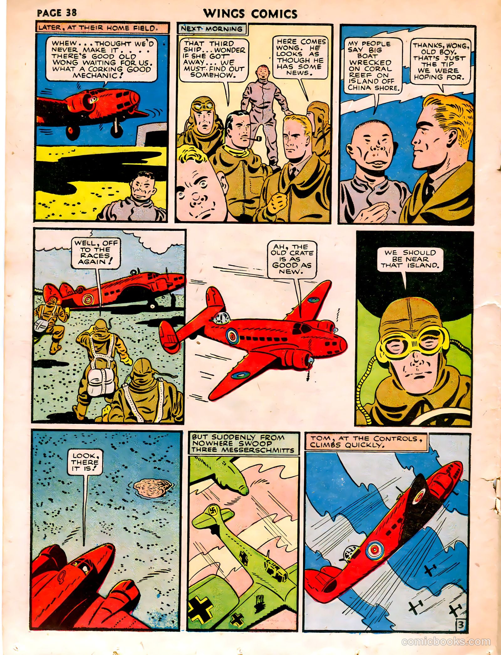 Wings Comics #15 (1941) — page 40 of 68