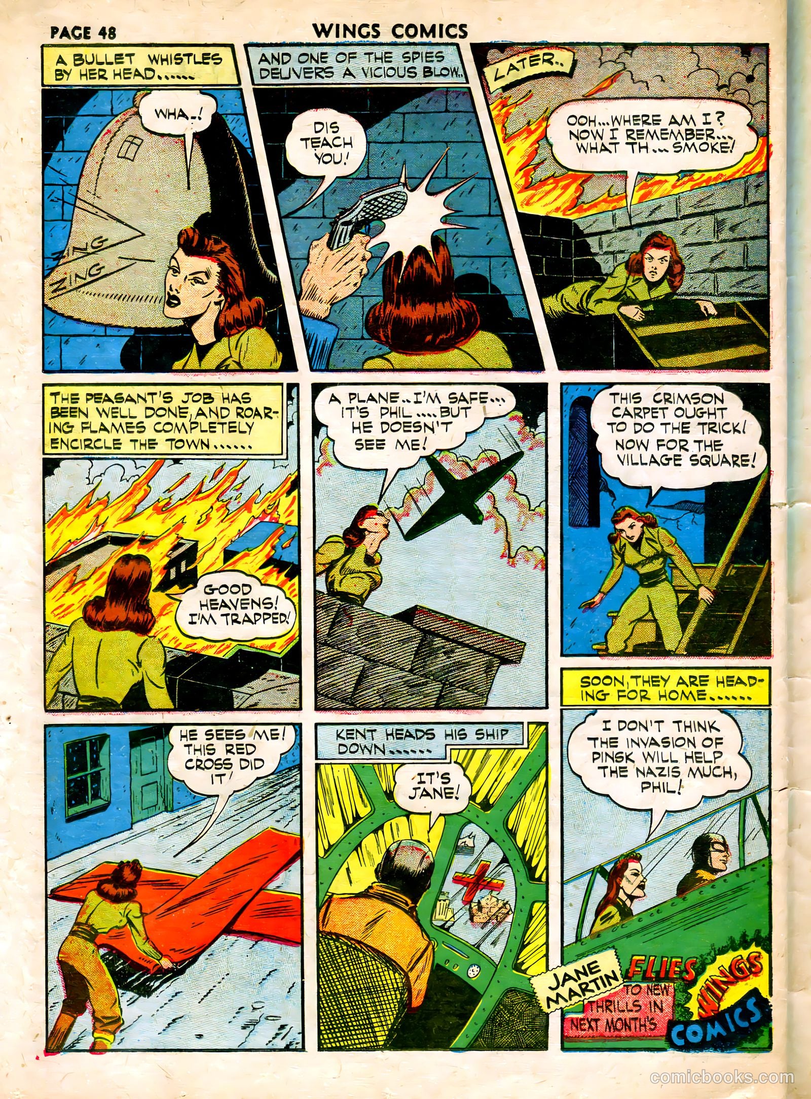 Wings Comics #15 (1941) — page 50 of 68