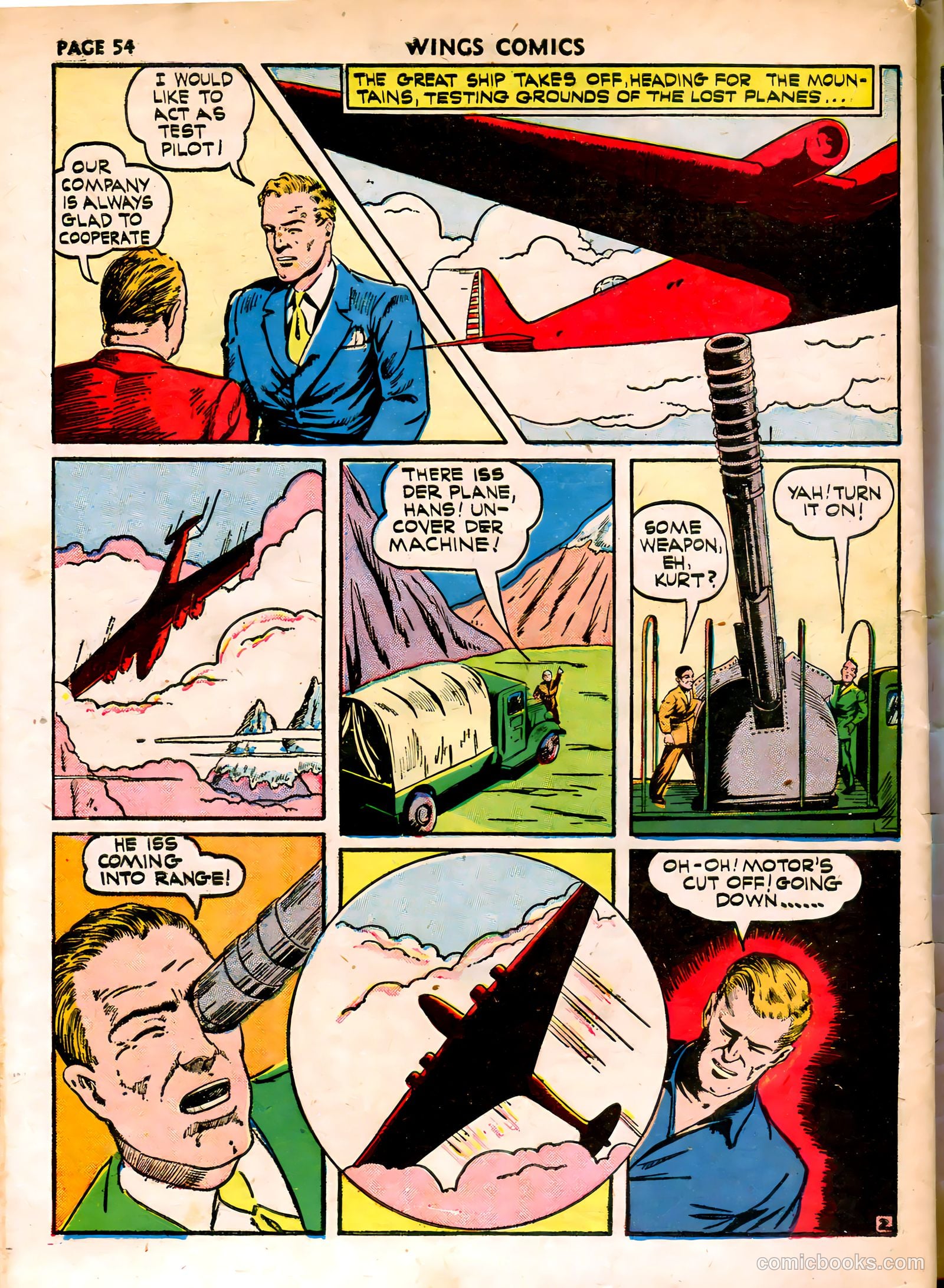 Wings Comics #15 (1941) — page 56 of 68