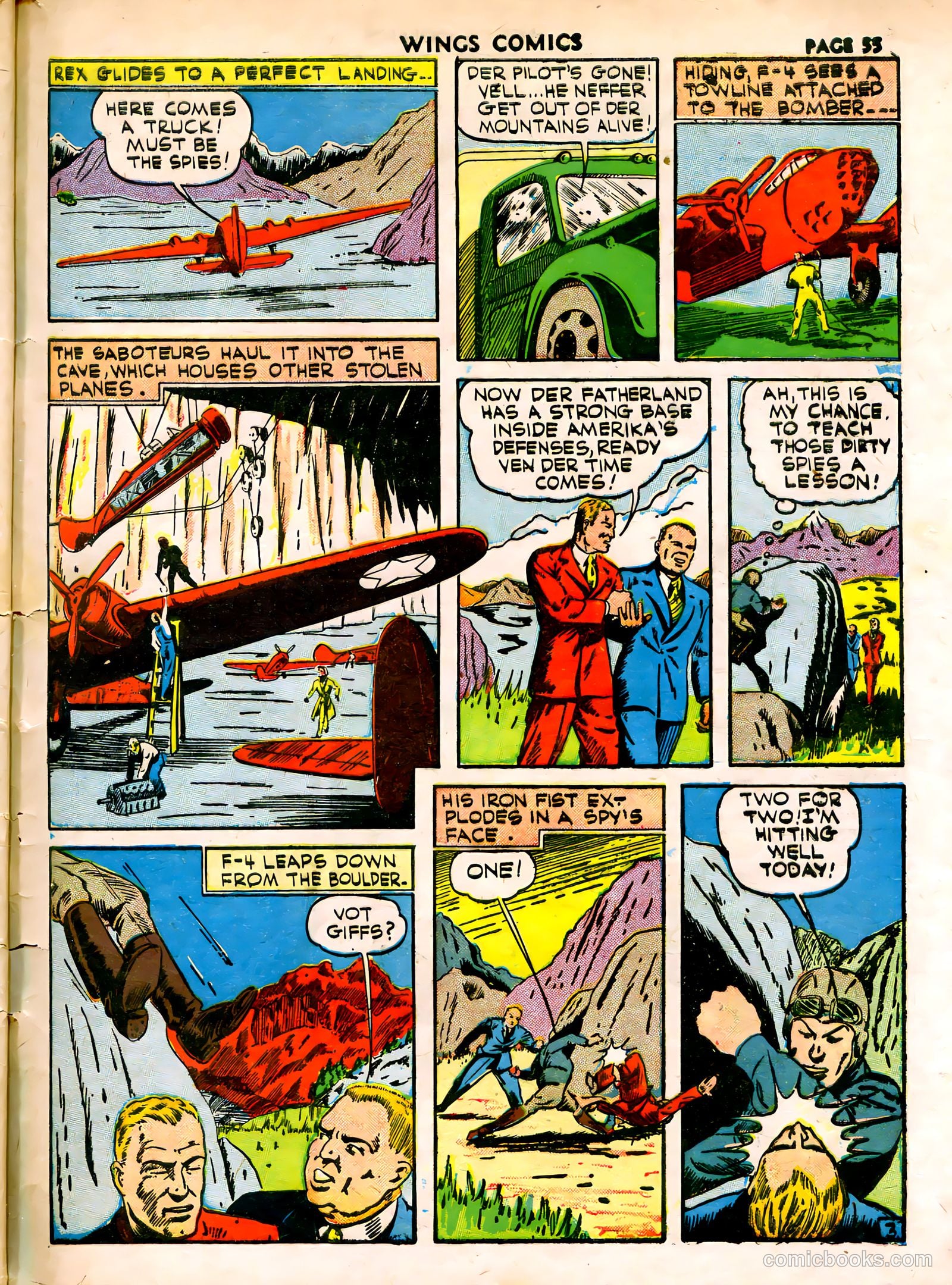 Wings Comics #15 (1941) — page 57 of 68