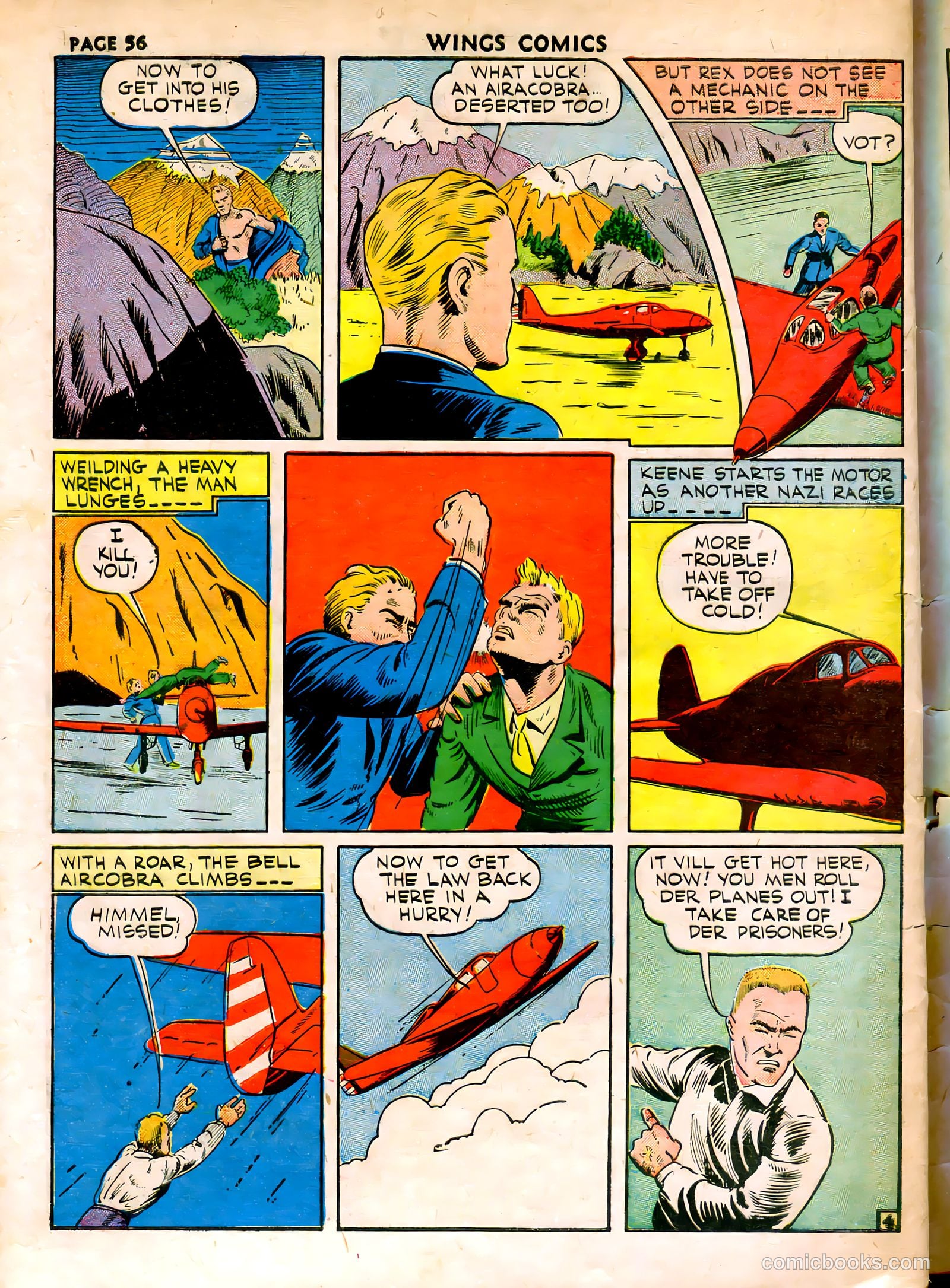 Wings Comics #15 (1941) — page 58 of 68