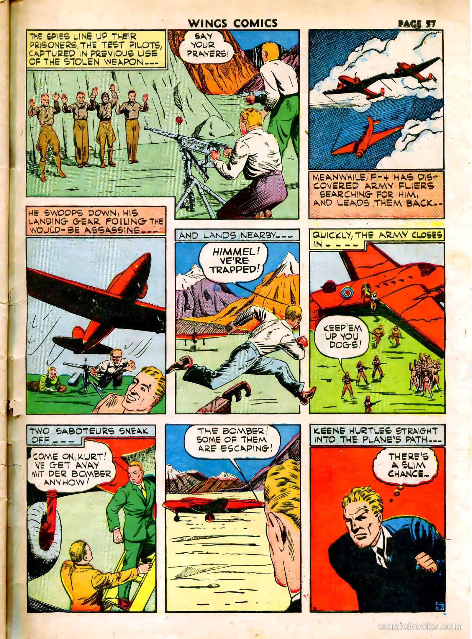 Wings Comics #15 (1941) — page 59 of 68