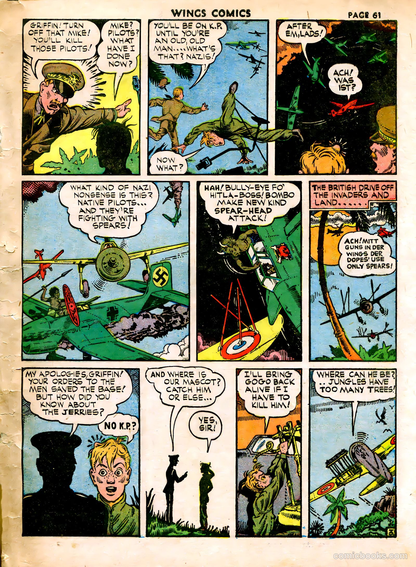 Wings Comics #15 (1941) — page 63 of 68