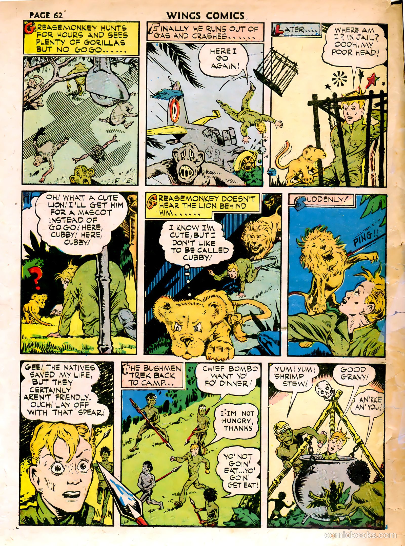 Wings Comics #15 (1941) — page 64 of 68