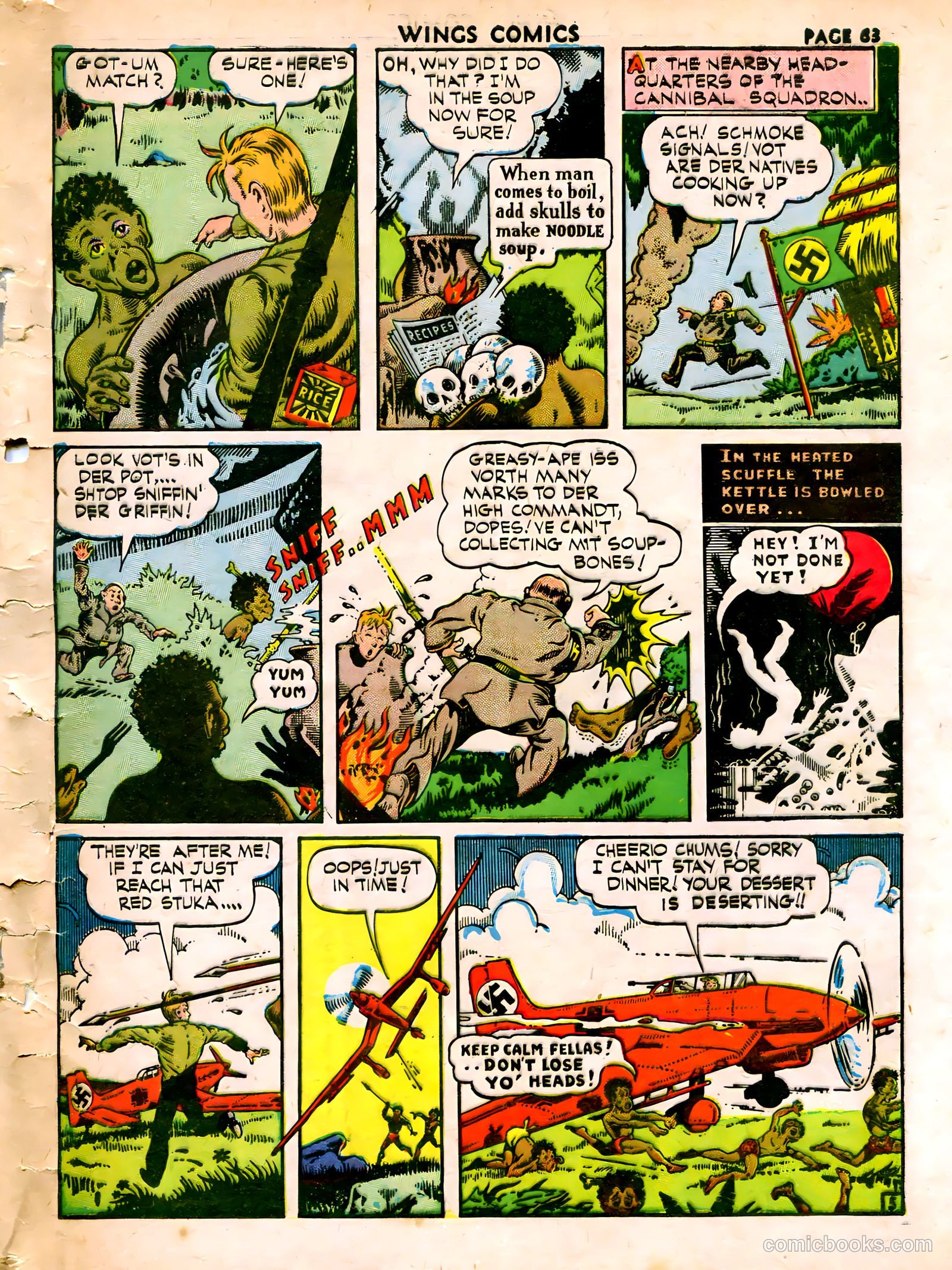 Wings Comics #15 (1941) — page 65 of 68