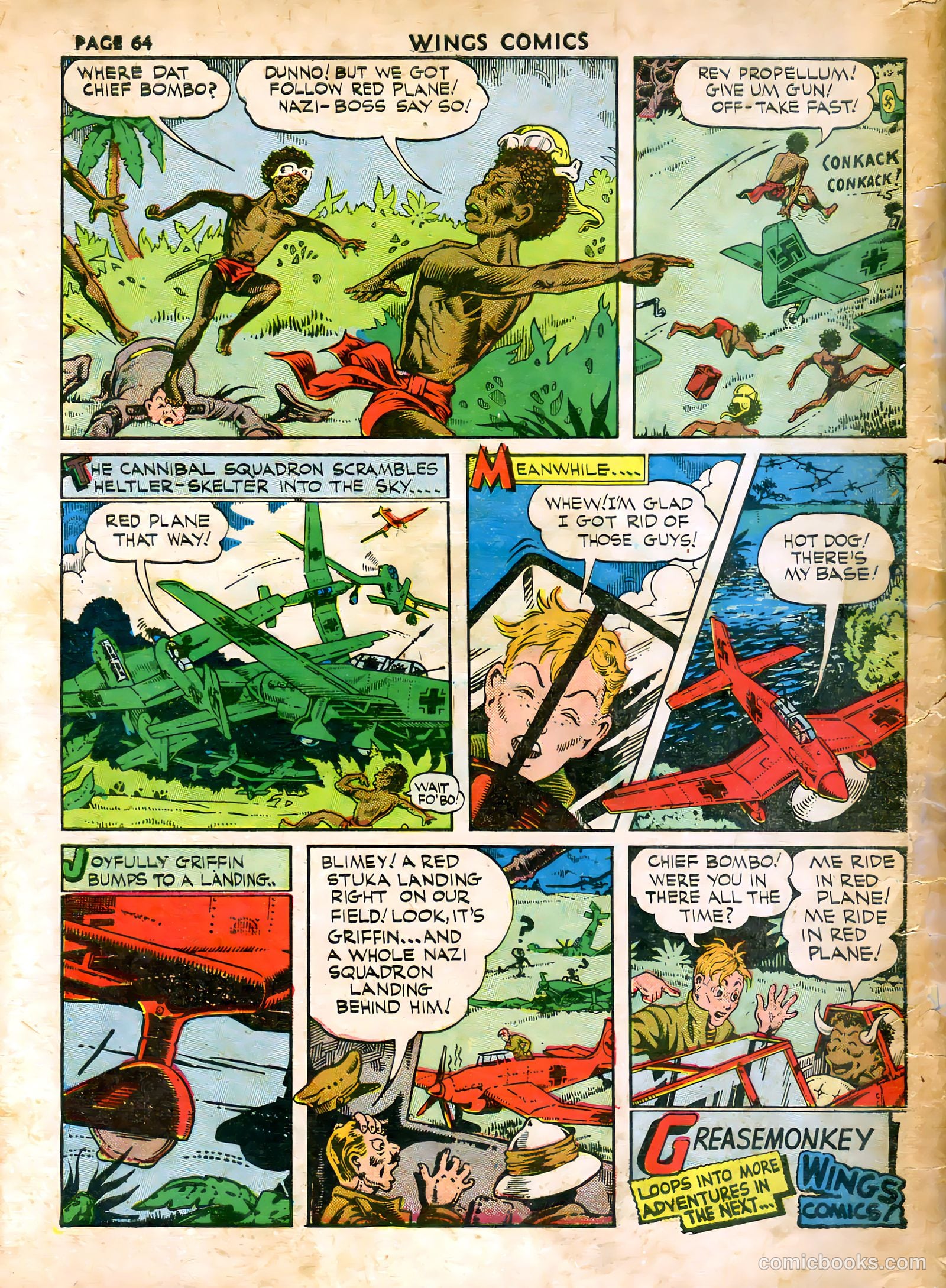Wings Comics #15 (1941) — page 66 of 68