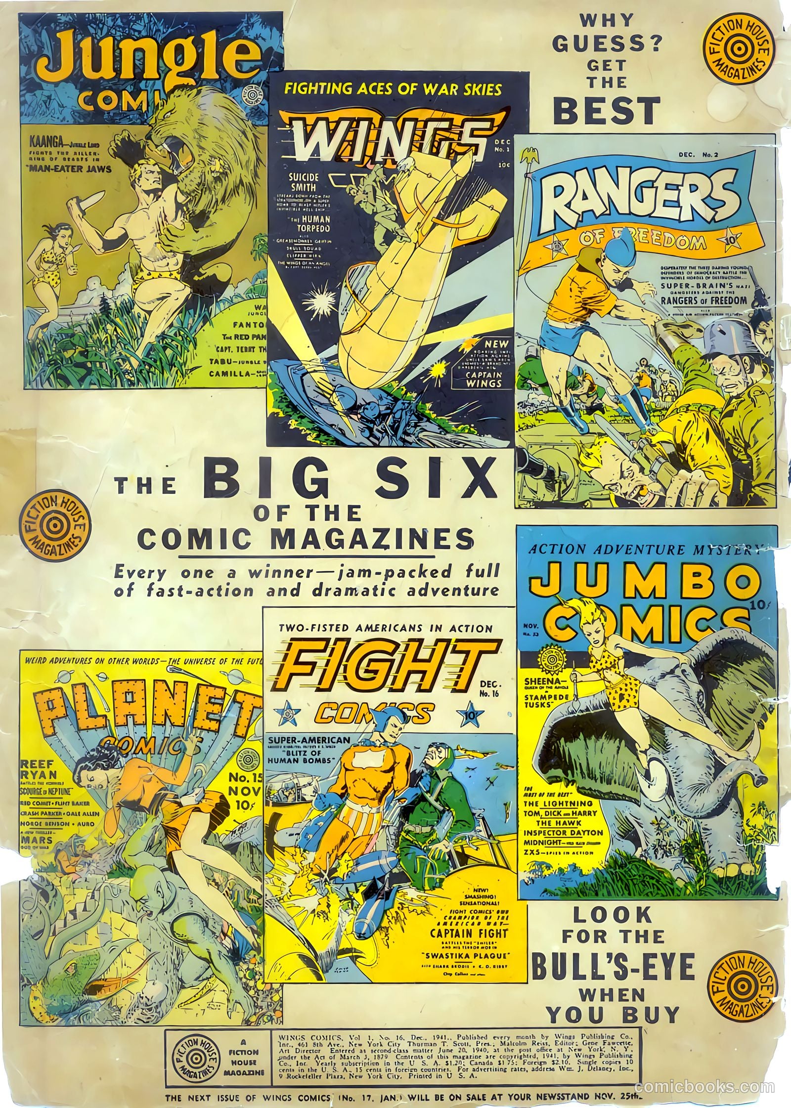 Wings Comics #16 (1941) — page 2 of 68