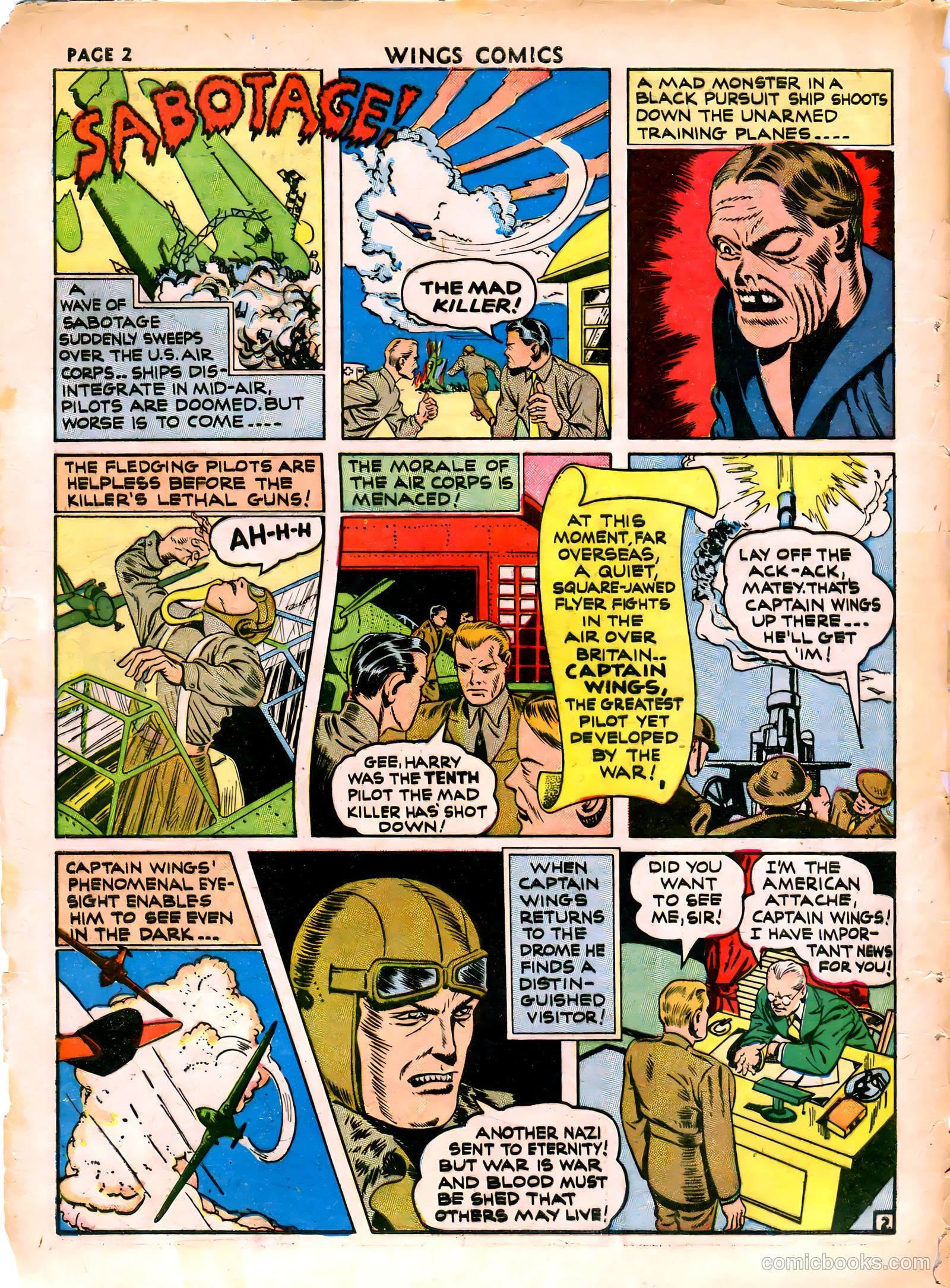 Wings Comics #16 (1941) — page 4 of 68