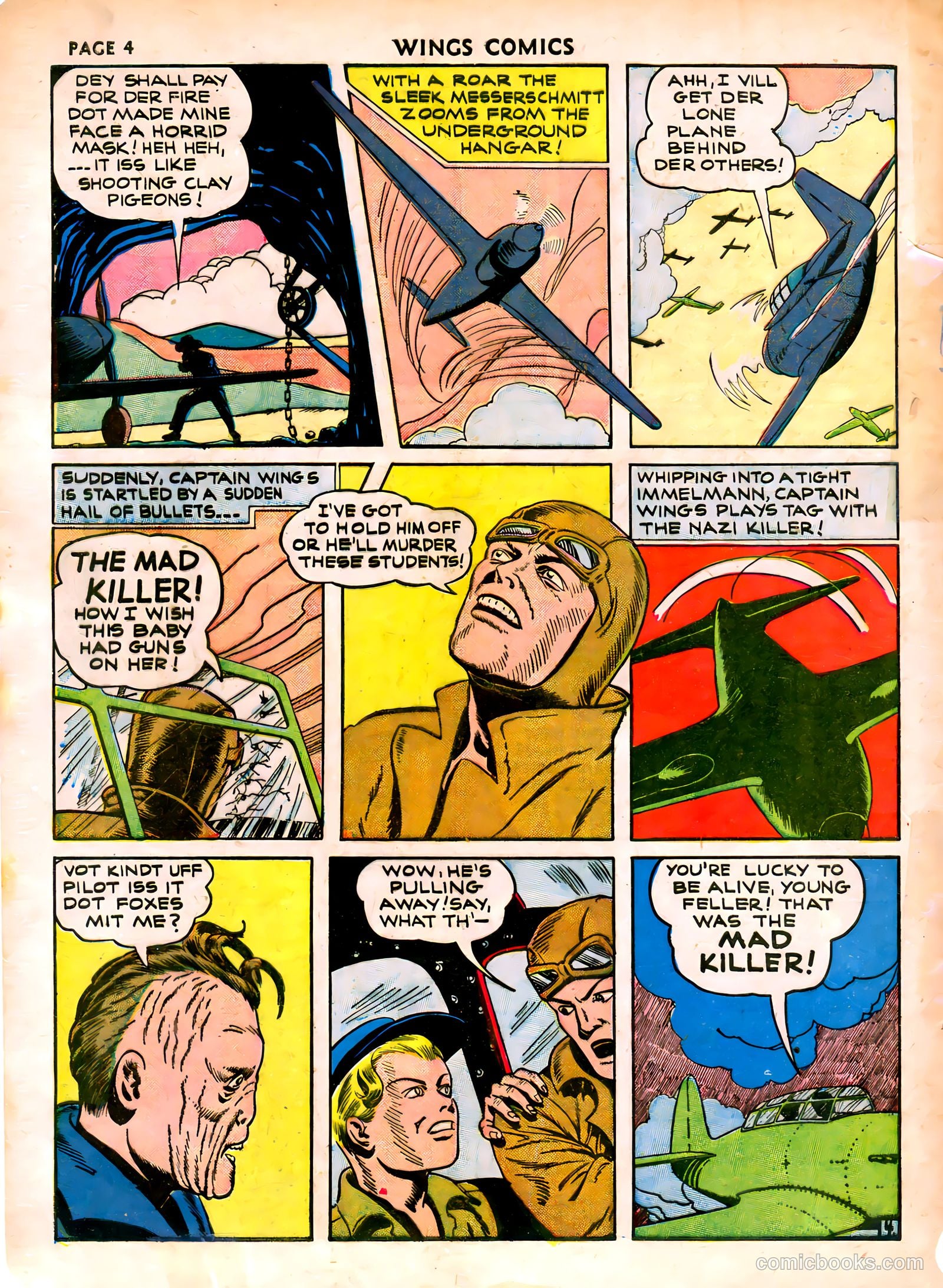 Wings Comics #16 (1941) — page 6 of 68