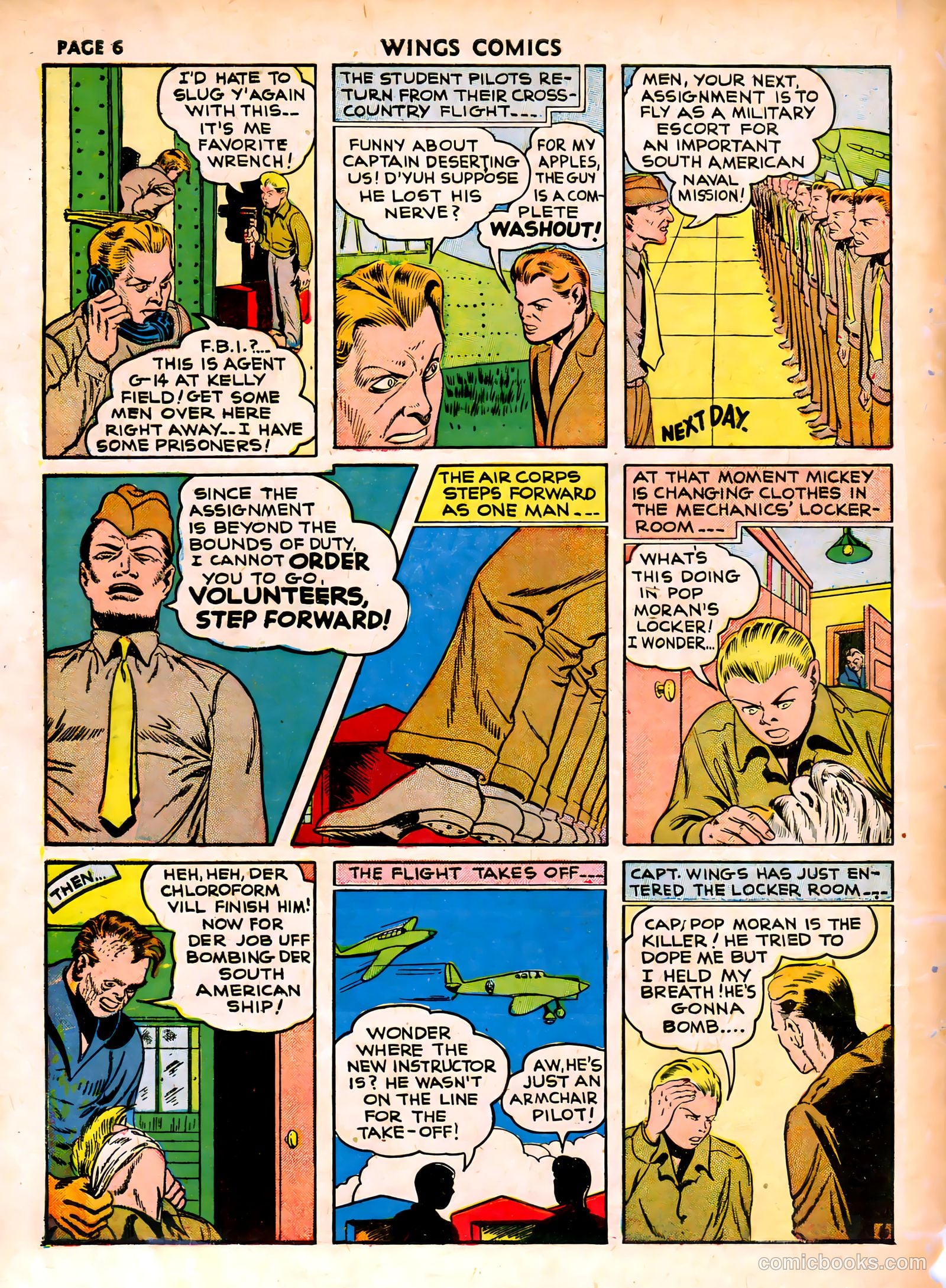 Wings Comics #16 (1941) — page 8 of 68