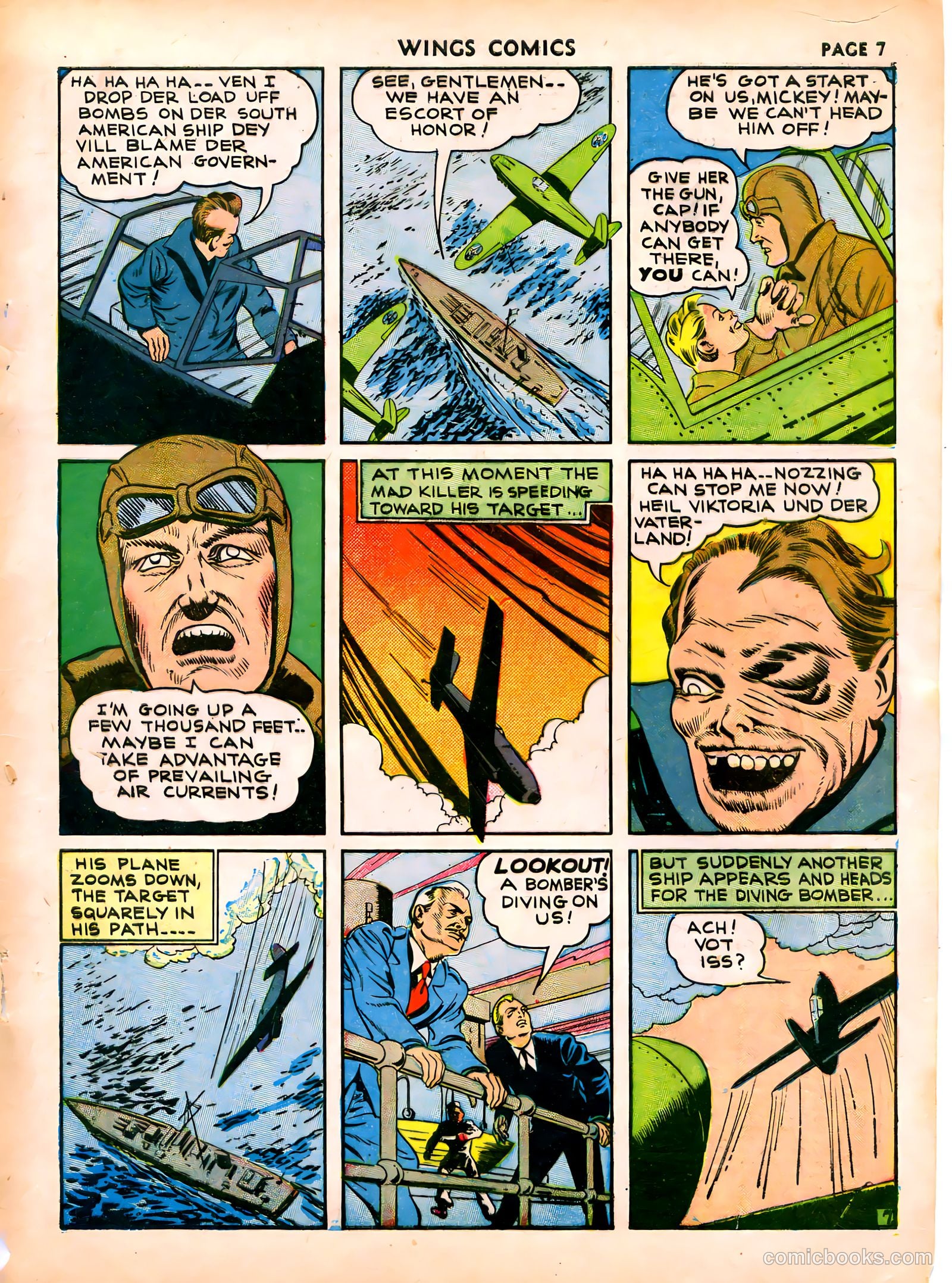 Wings Comics #16 (1941) — page 9 of 68
