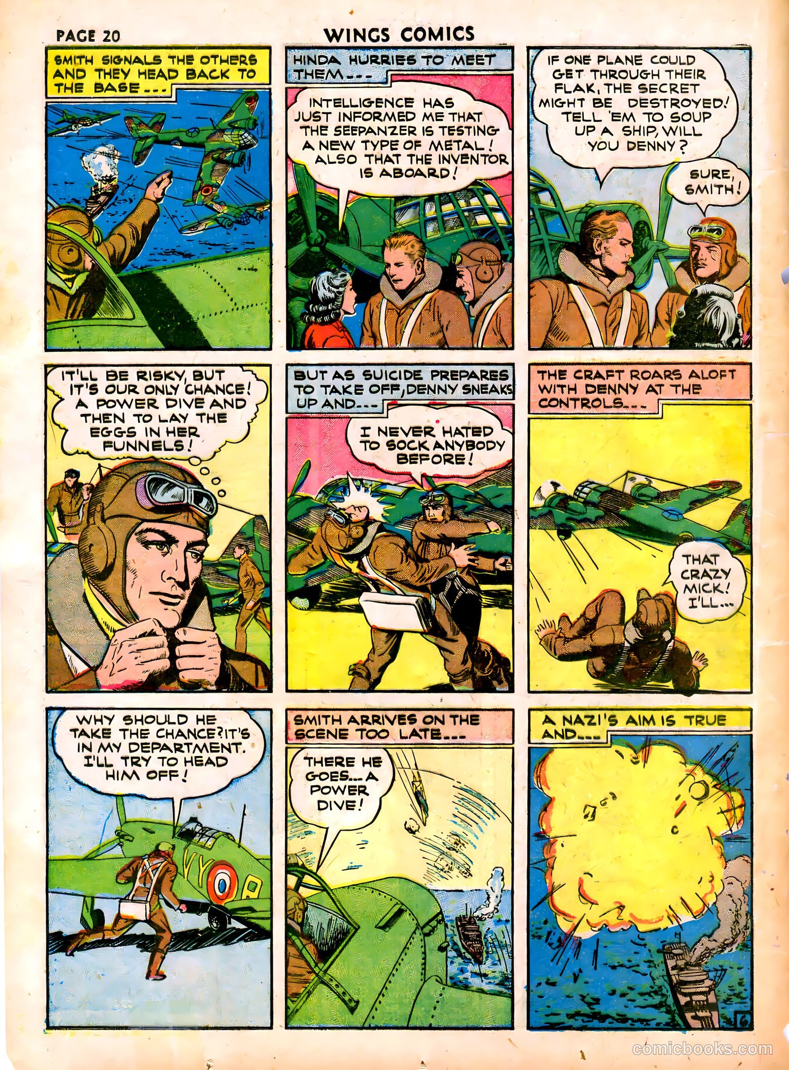 Wings Comics #16 (1941) — page 22 of 68