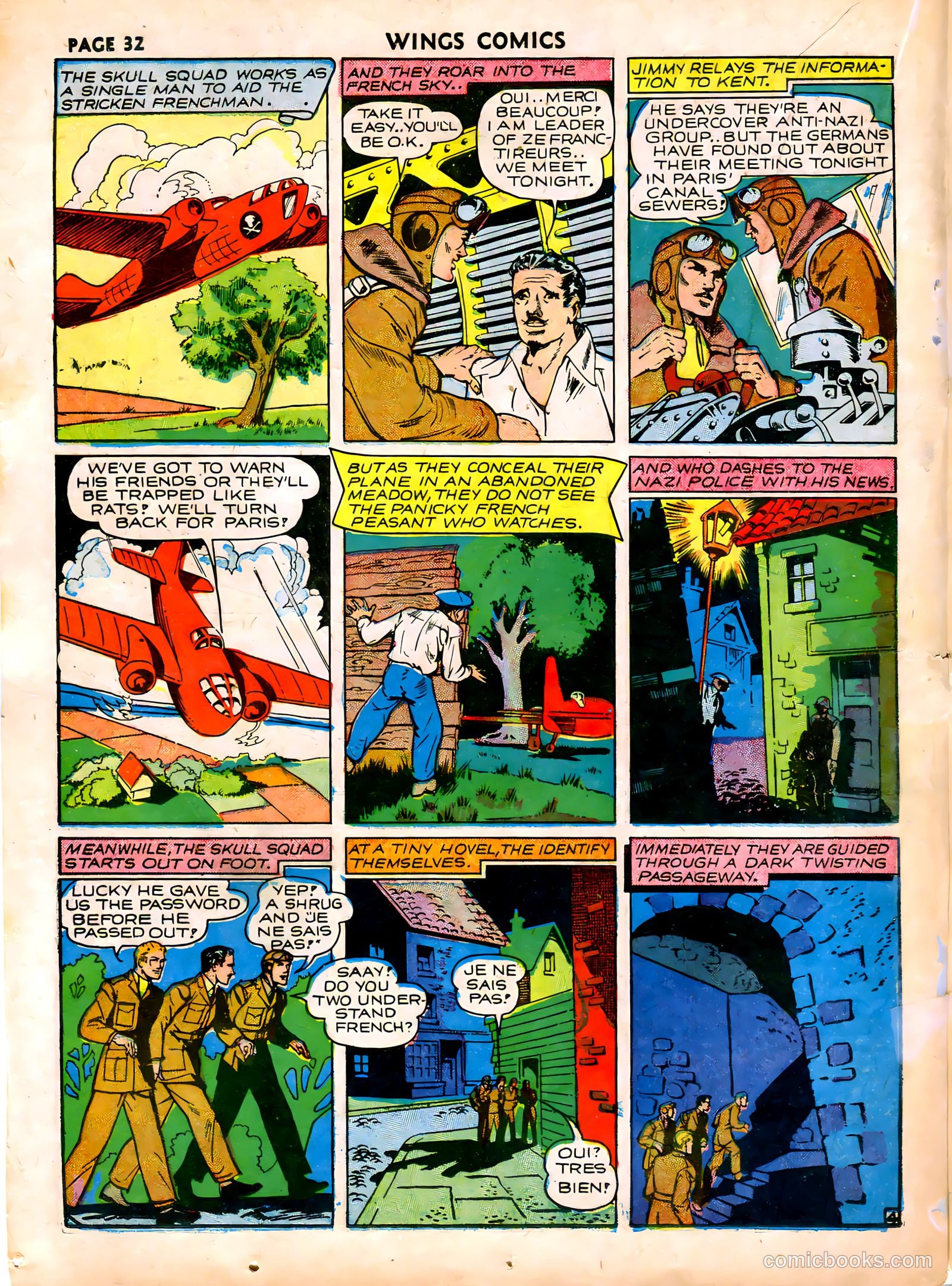 Wings Comics #16 (1941) — page 34 of 68