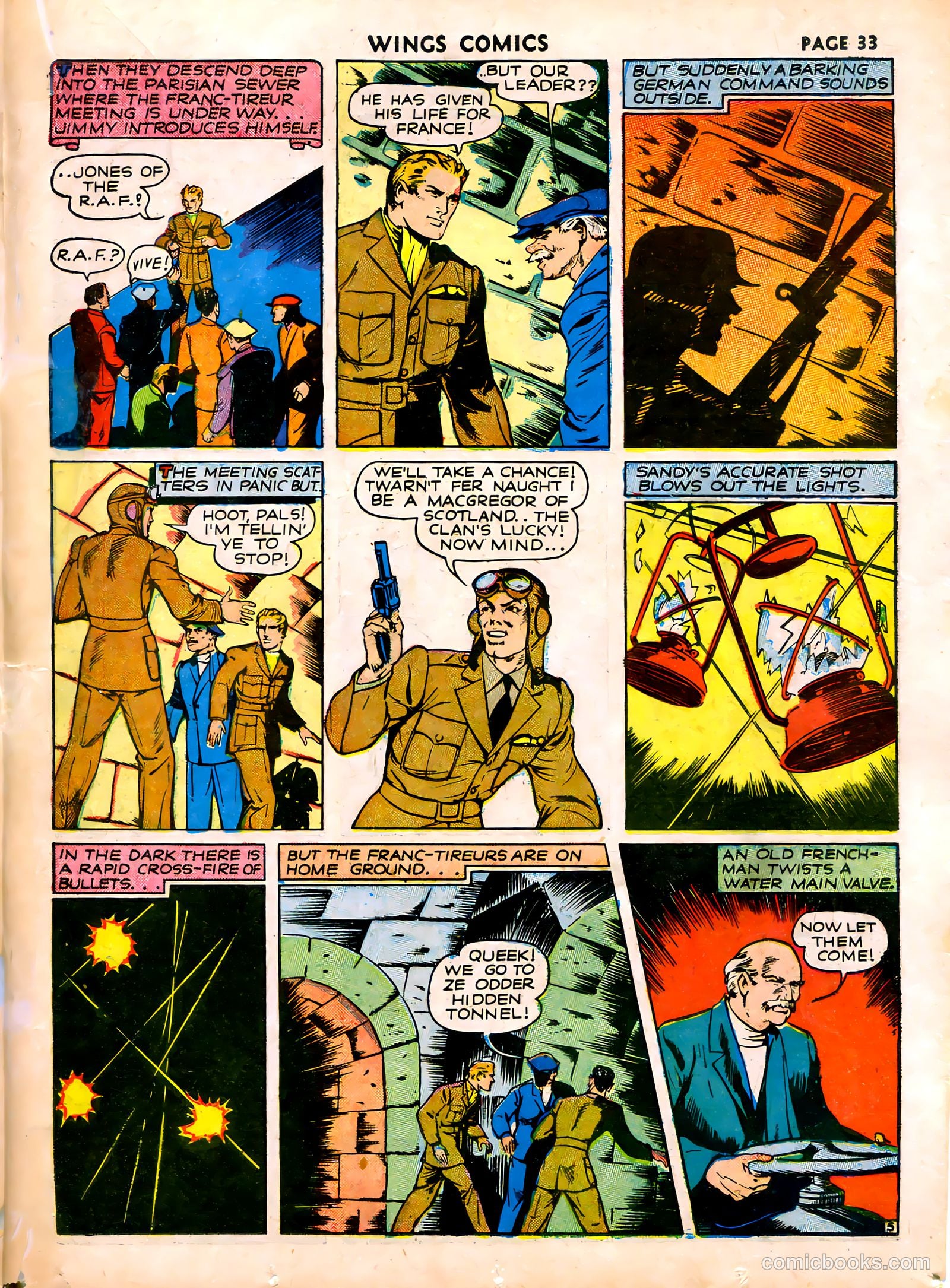 Wings Comics #16 (1941) — page 35 of 68