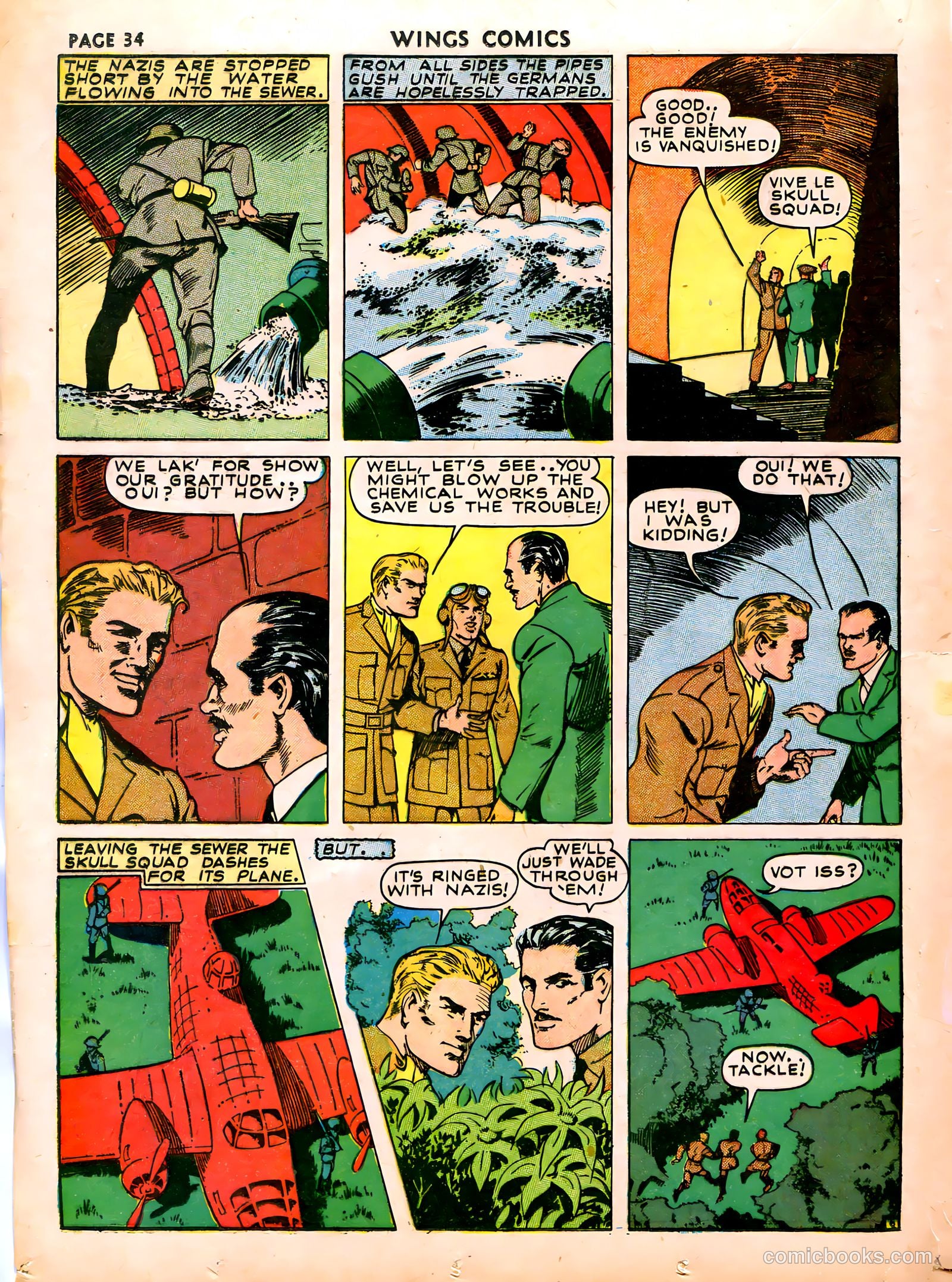 Wings Comics #16 (1941) — page 36 of 68