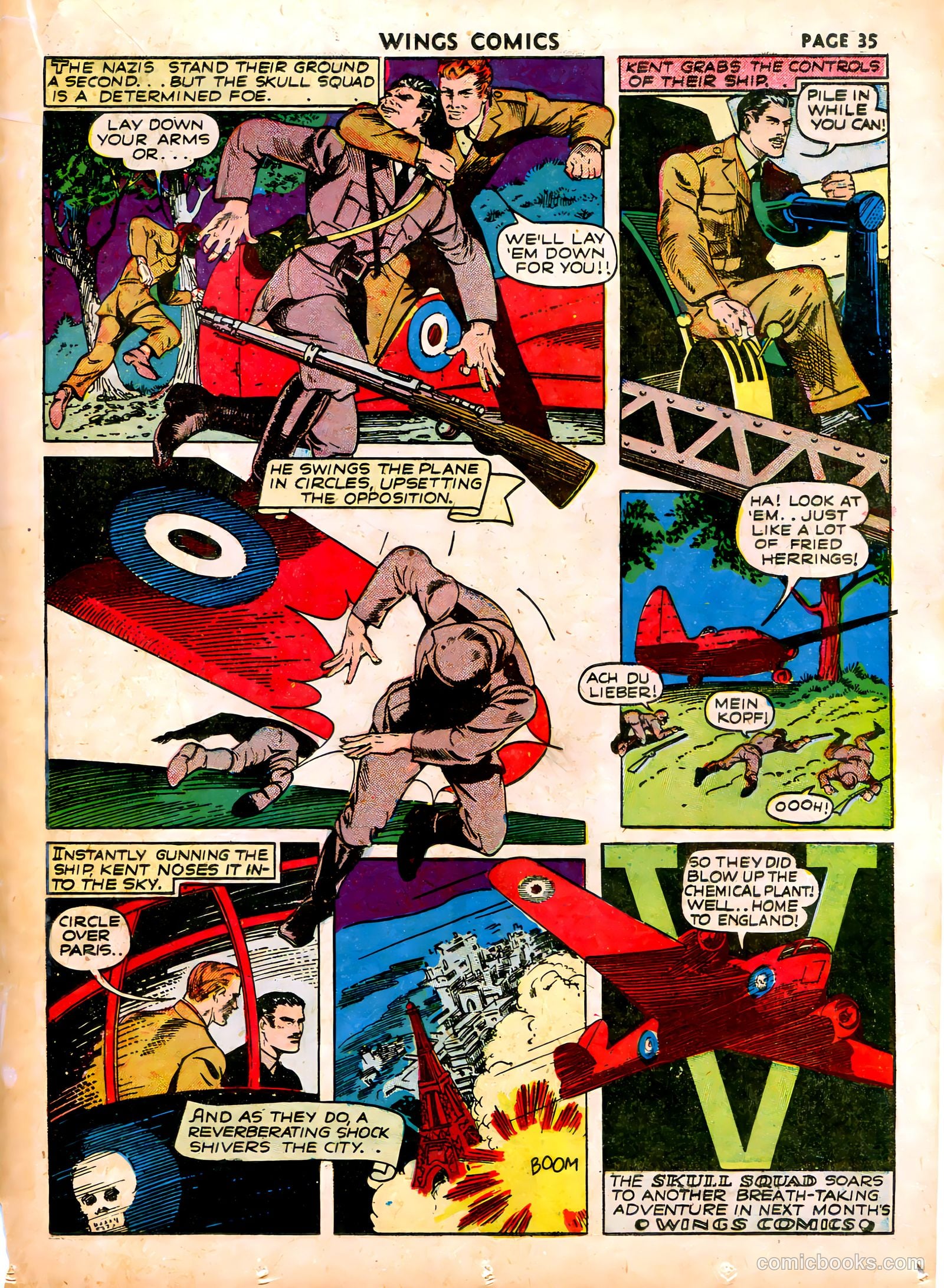Wings Comics #16 (1941) — page 37 of 68
