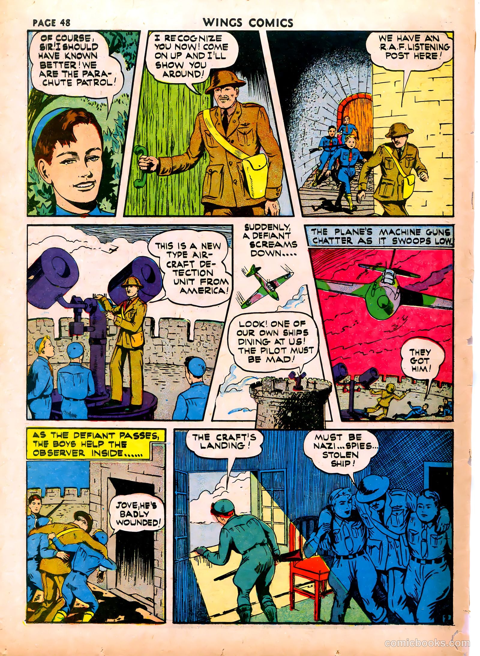 Wings Comics #16 (1941) — page 50 of 68