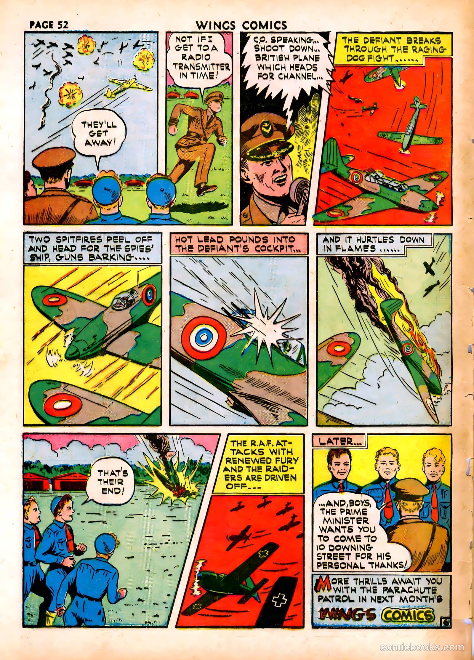 Wings Comics #16 (1941) — page 54 of 68