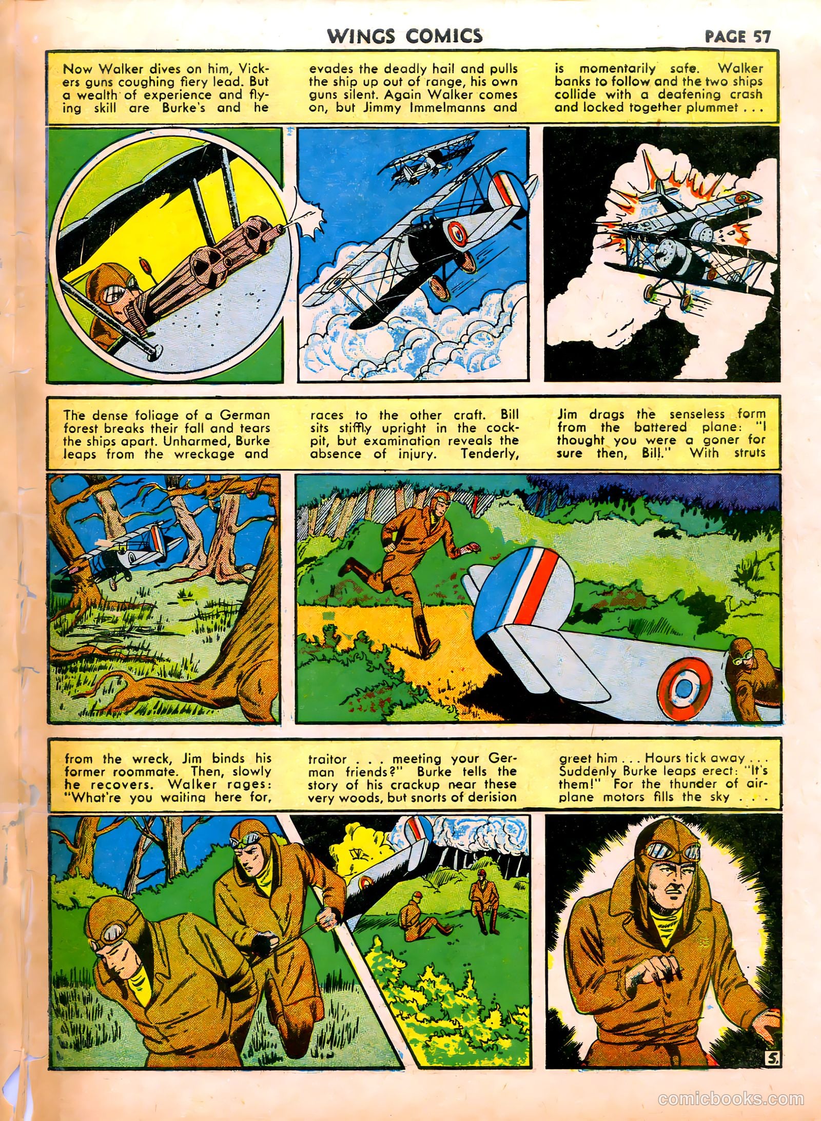 Wings Comics #16 (1941) — page 59 of 68