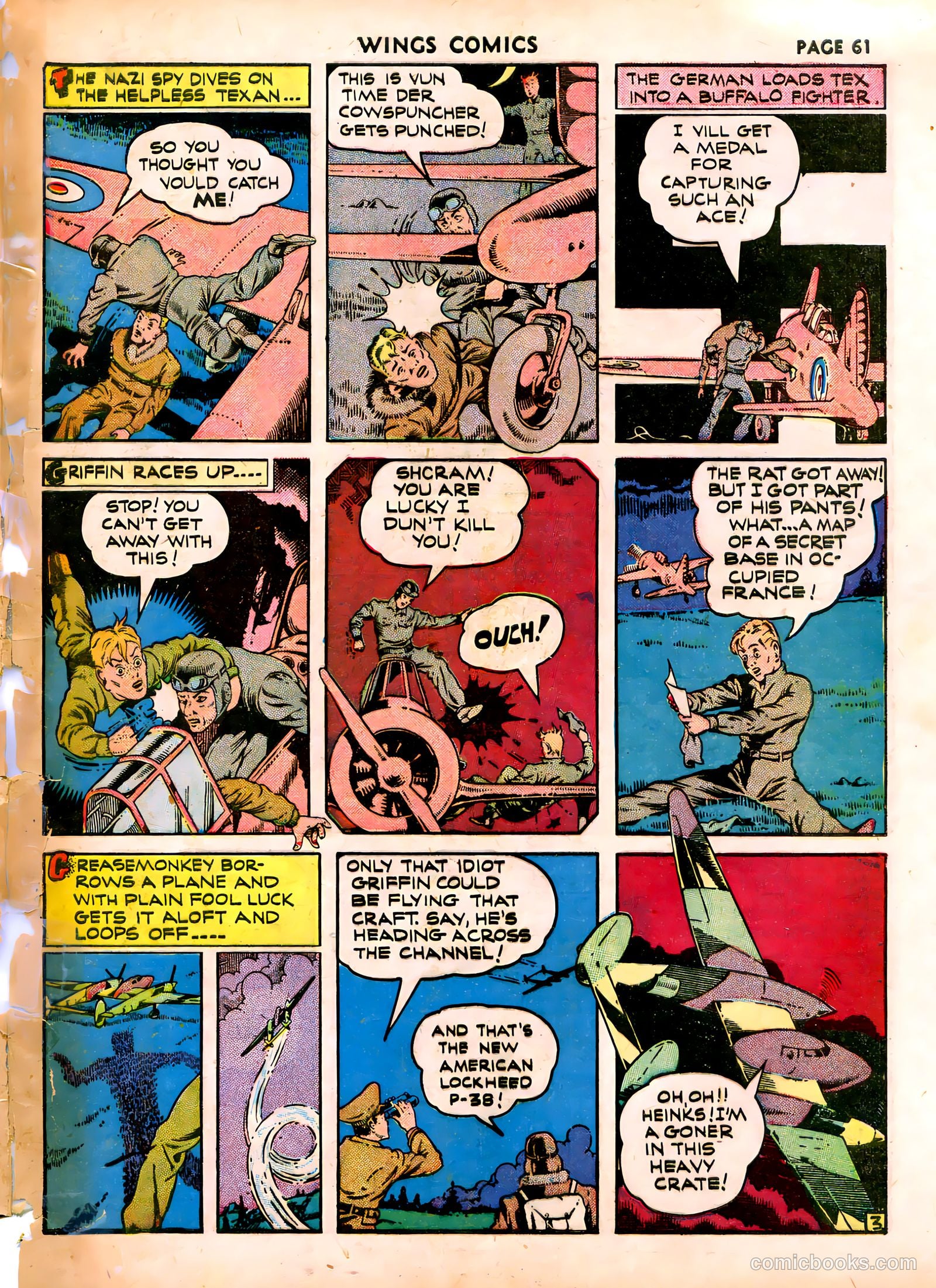 Wings Comics #16 (1941) — page 63 of 68