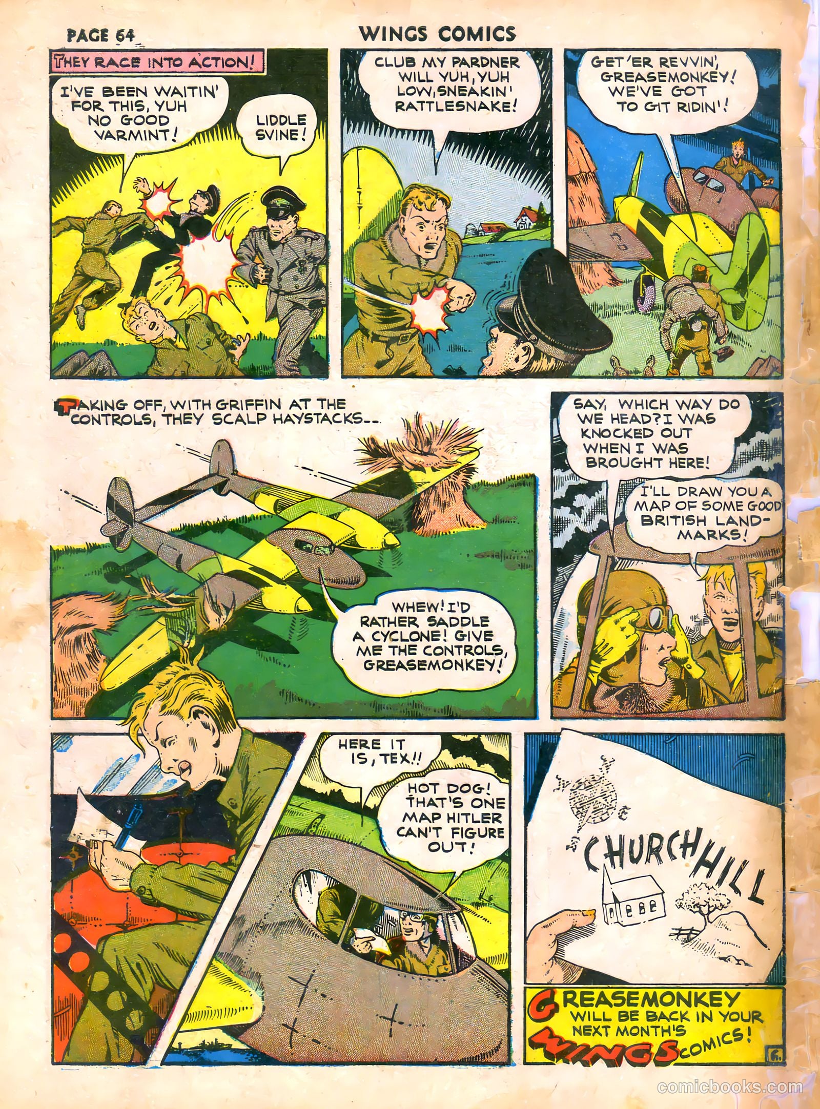 Wings Comics #16 (1941) — page 66 of 68