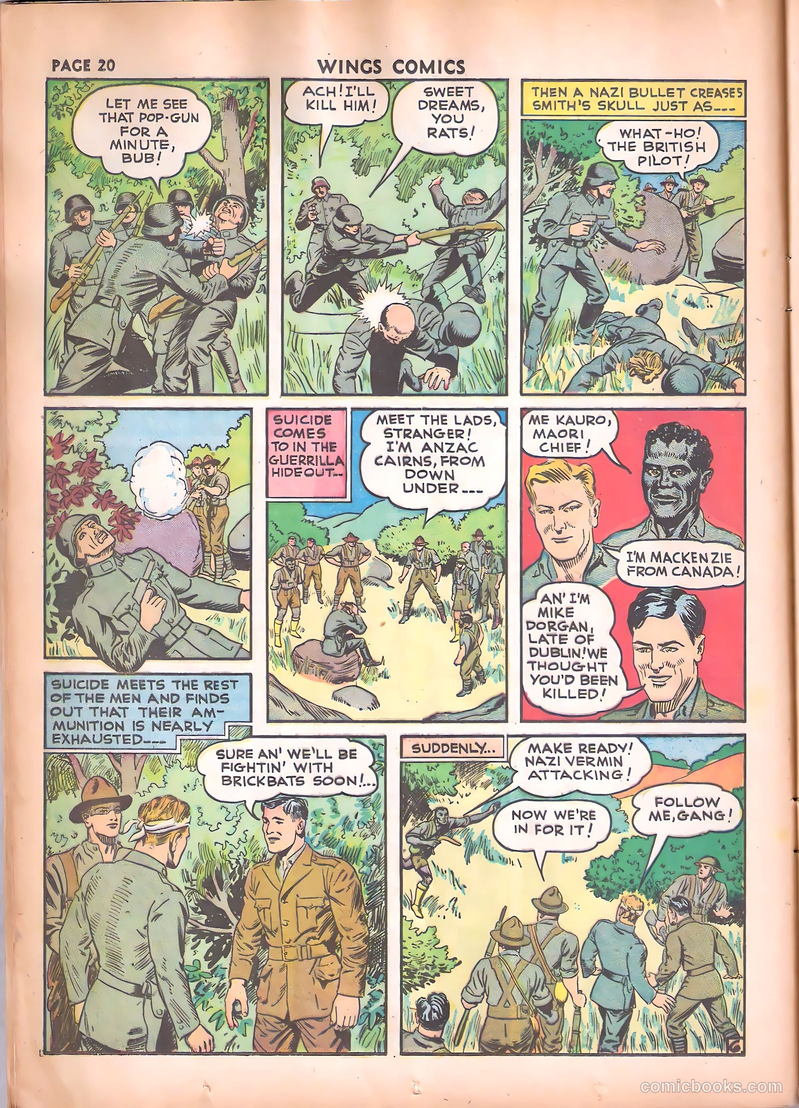 Wings Comics #17 (1942) — page 22 of 68