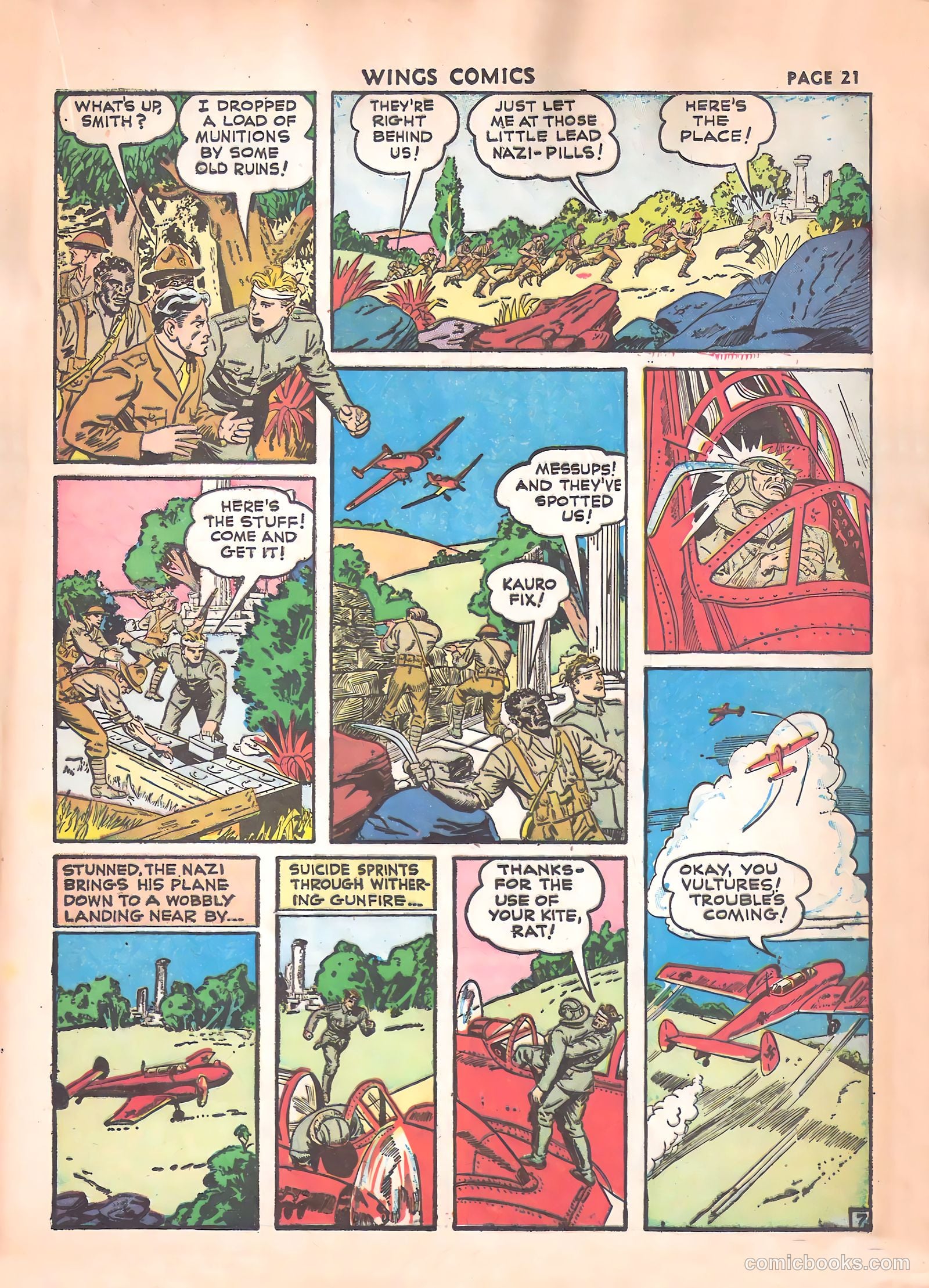 Wings Comics #17 (1942) — page 23 of 68