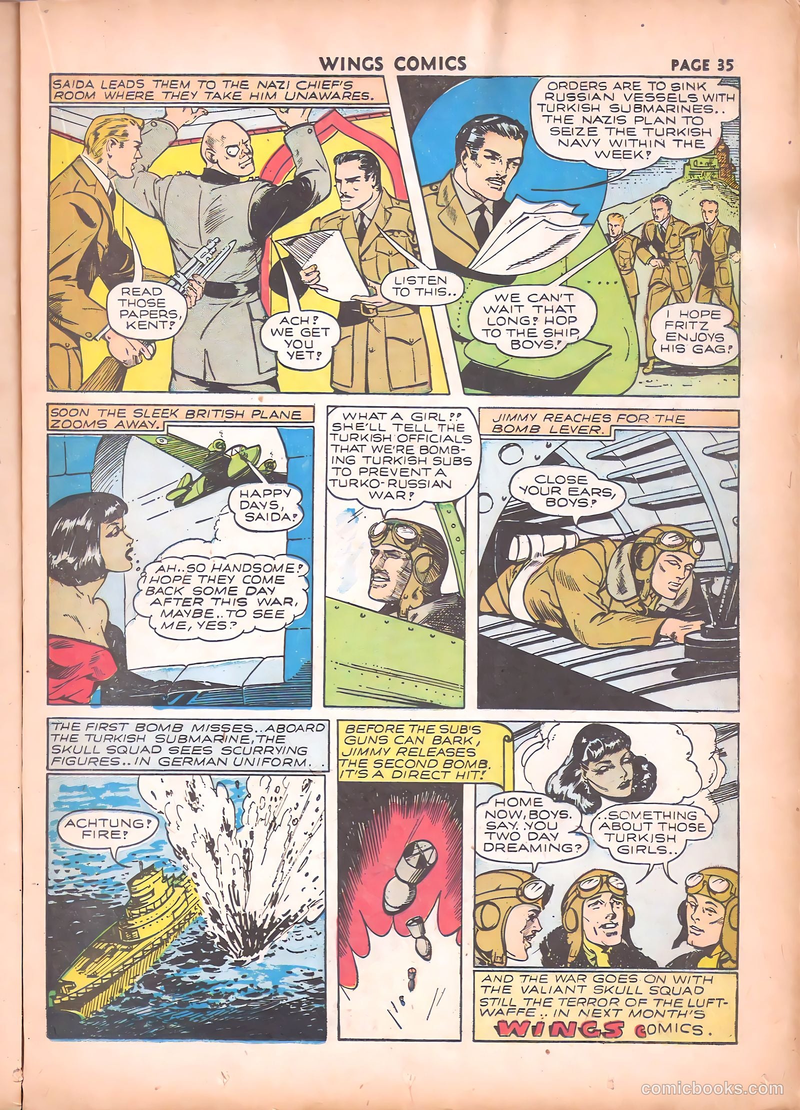 Wings Comics #17 (1942) — page 37 of 68