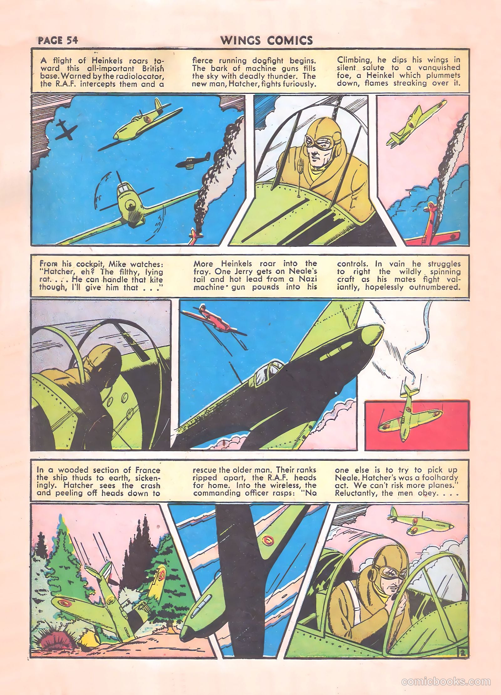 Wings Comics #17 (1942) — page 56 of 68