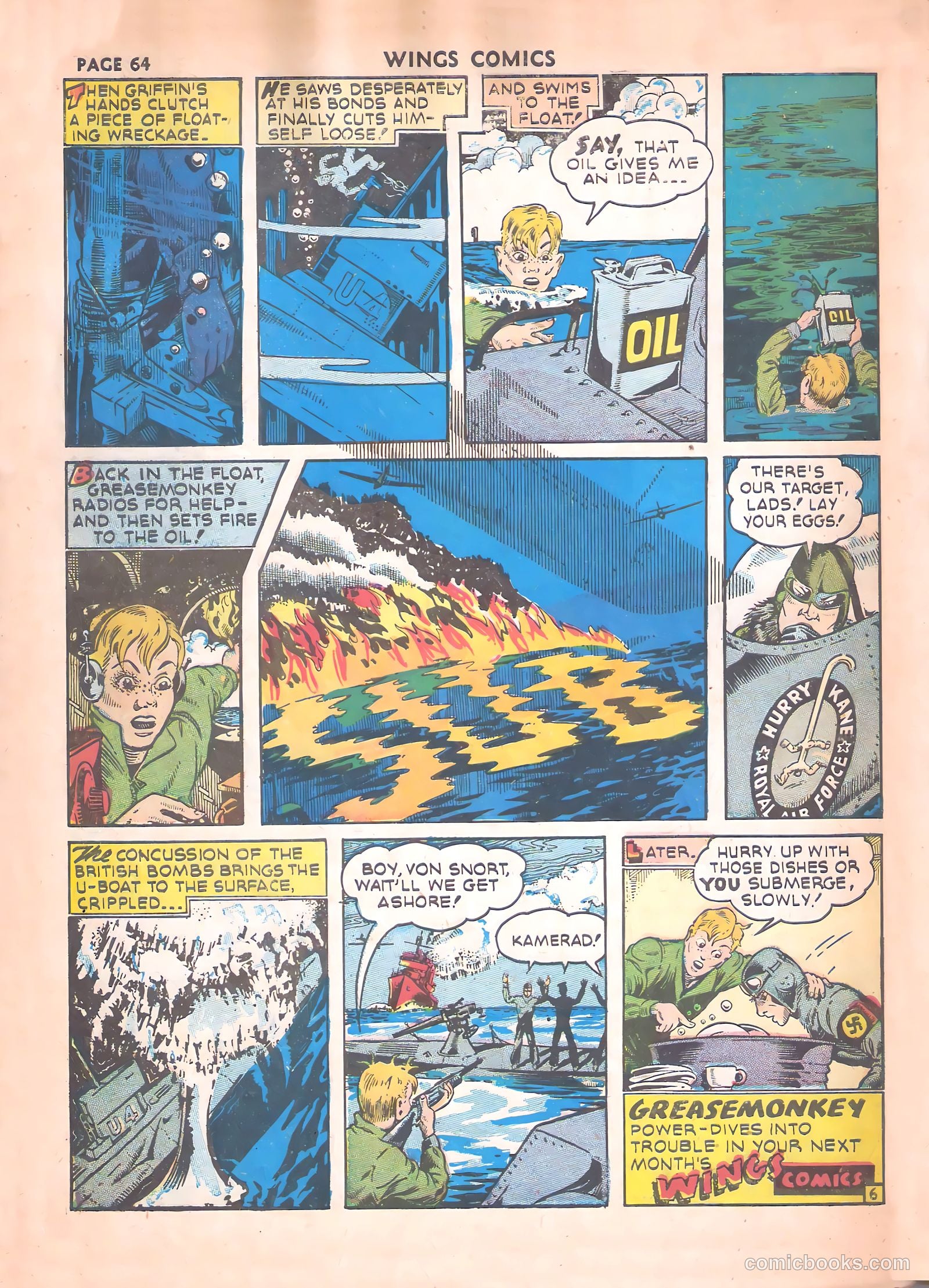 Wings Comics #17 (1942) — page 66 of 68