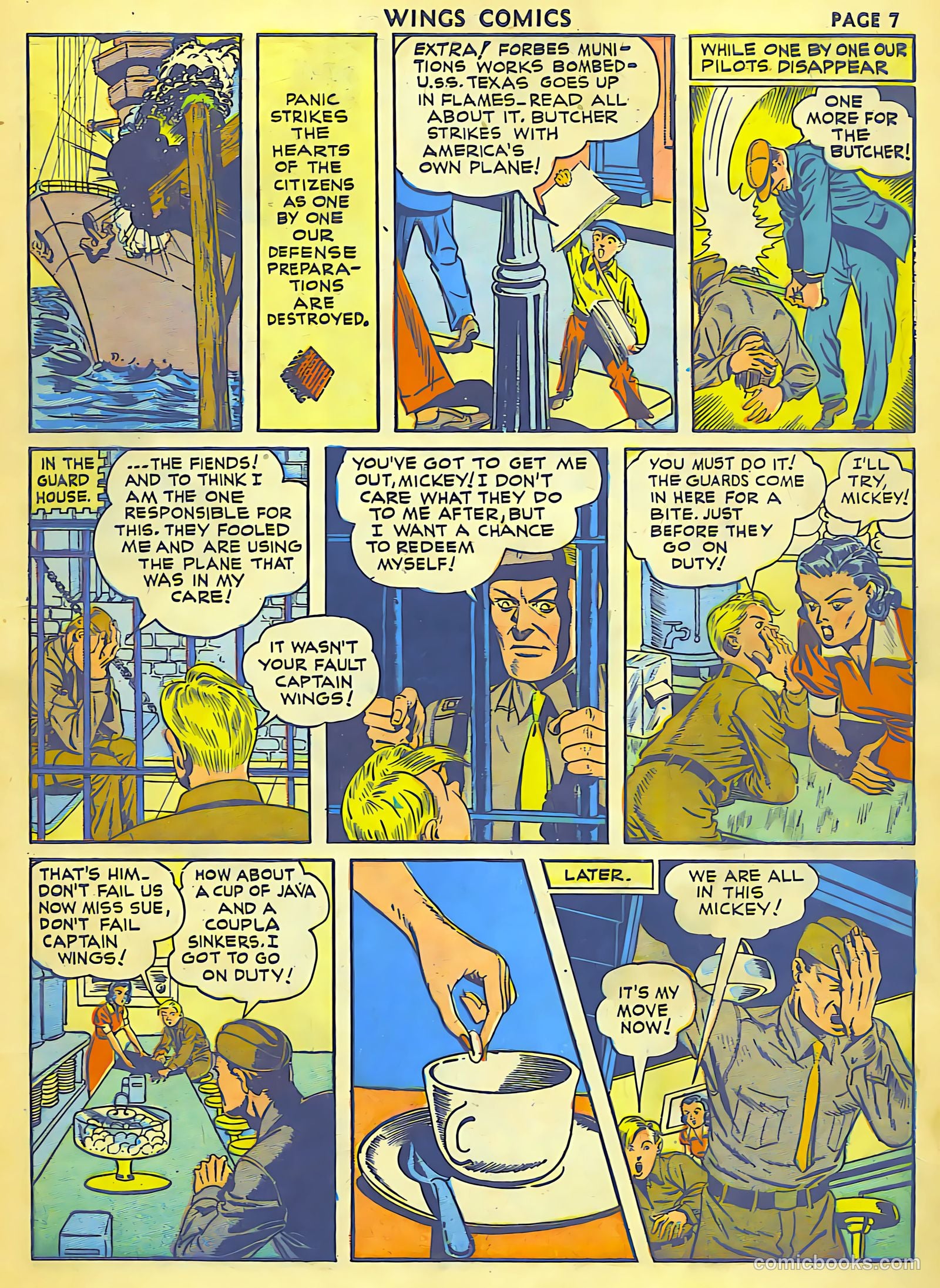Wings Comics #18 (1942) — page 9 of 68