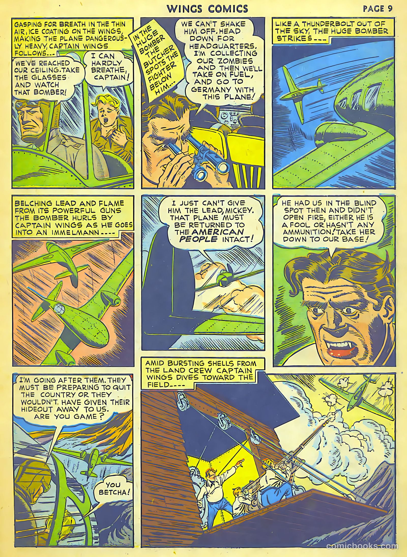 Wings Comics #18 (1942) — page 11 of 68