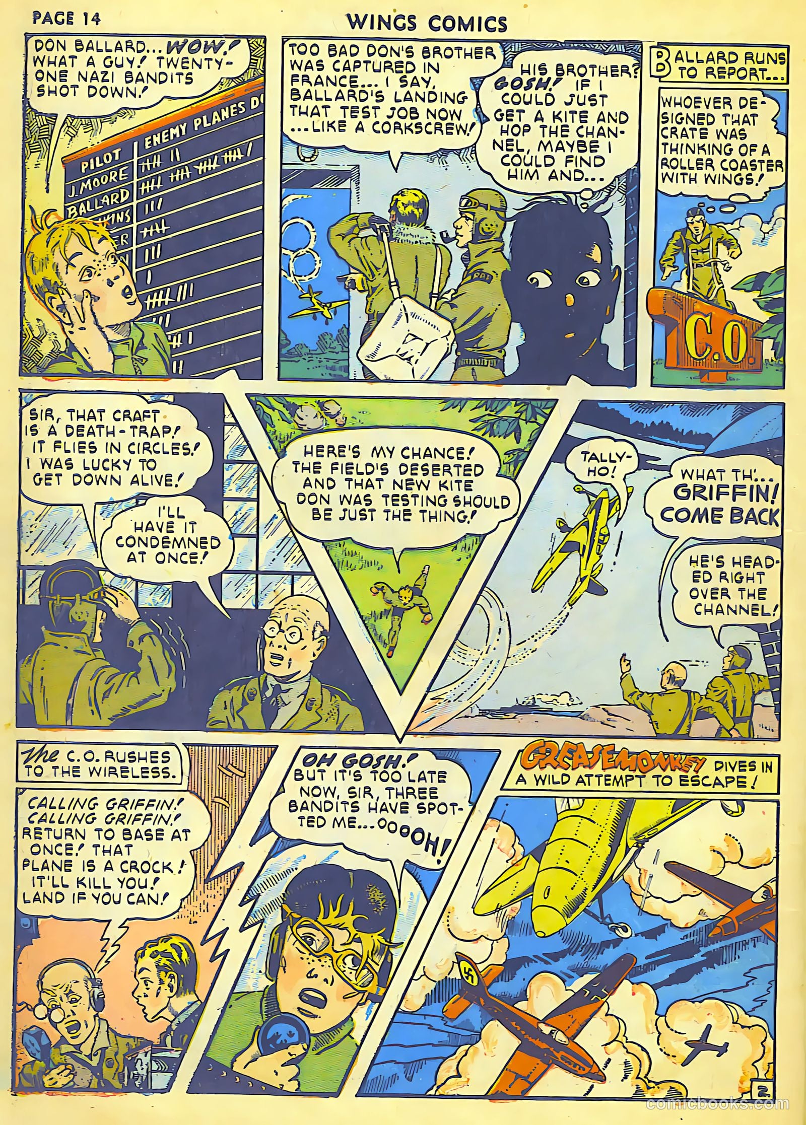 Wings Comics #18 (1942) — page 16 of 68