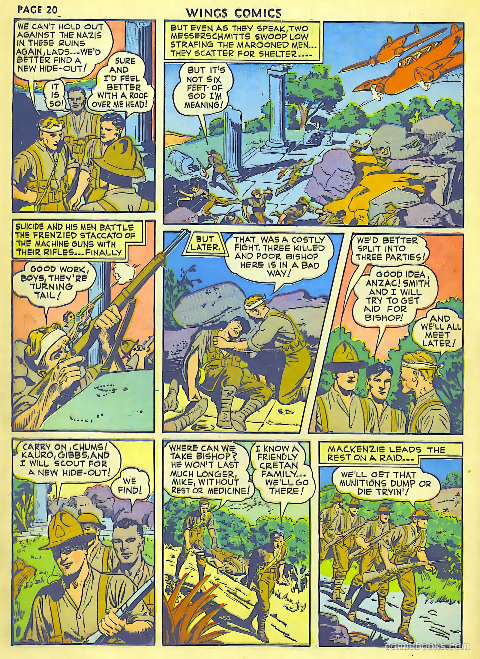 Wings Comics #18 (1942) — page 22 of 68