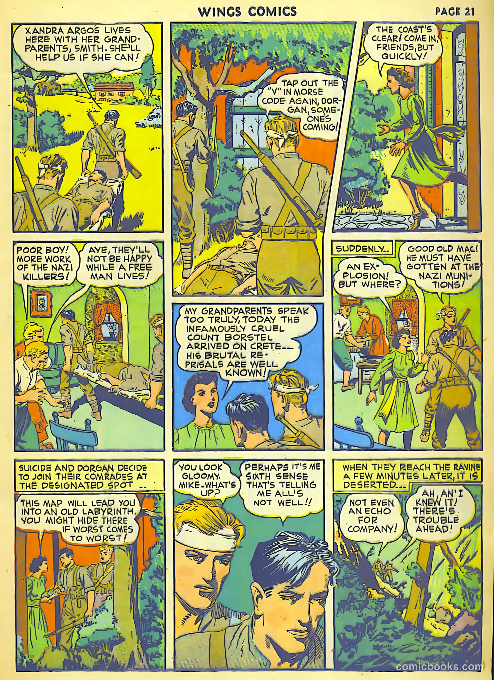 Wings Comics #18 (1942) — page 23 of 68