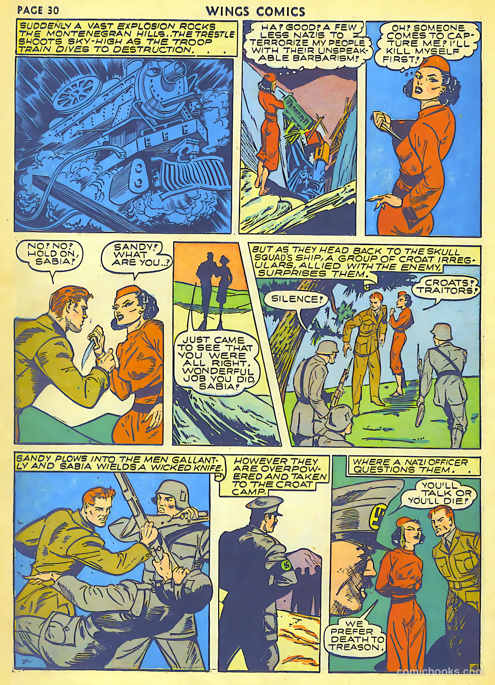 Wings Comics #18 (1942) — page 32 of 68