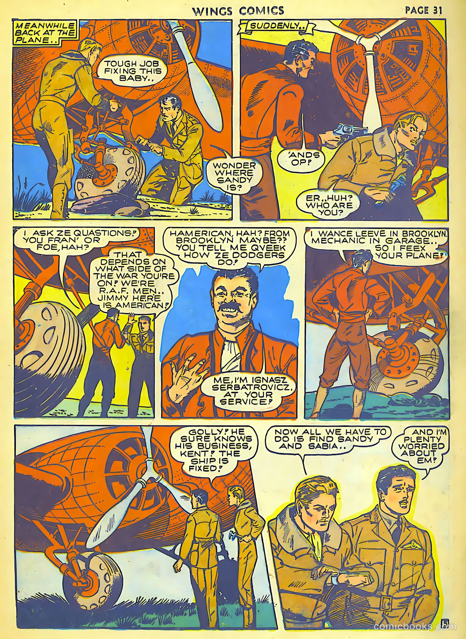 Wings Comics #18 (1942) — page 33 of 68