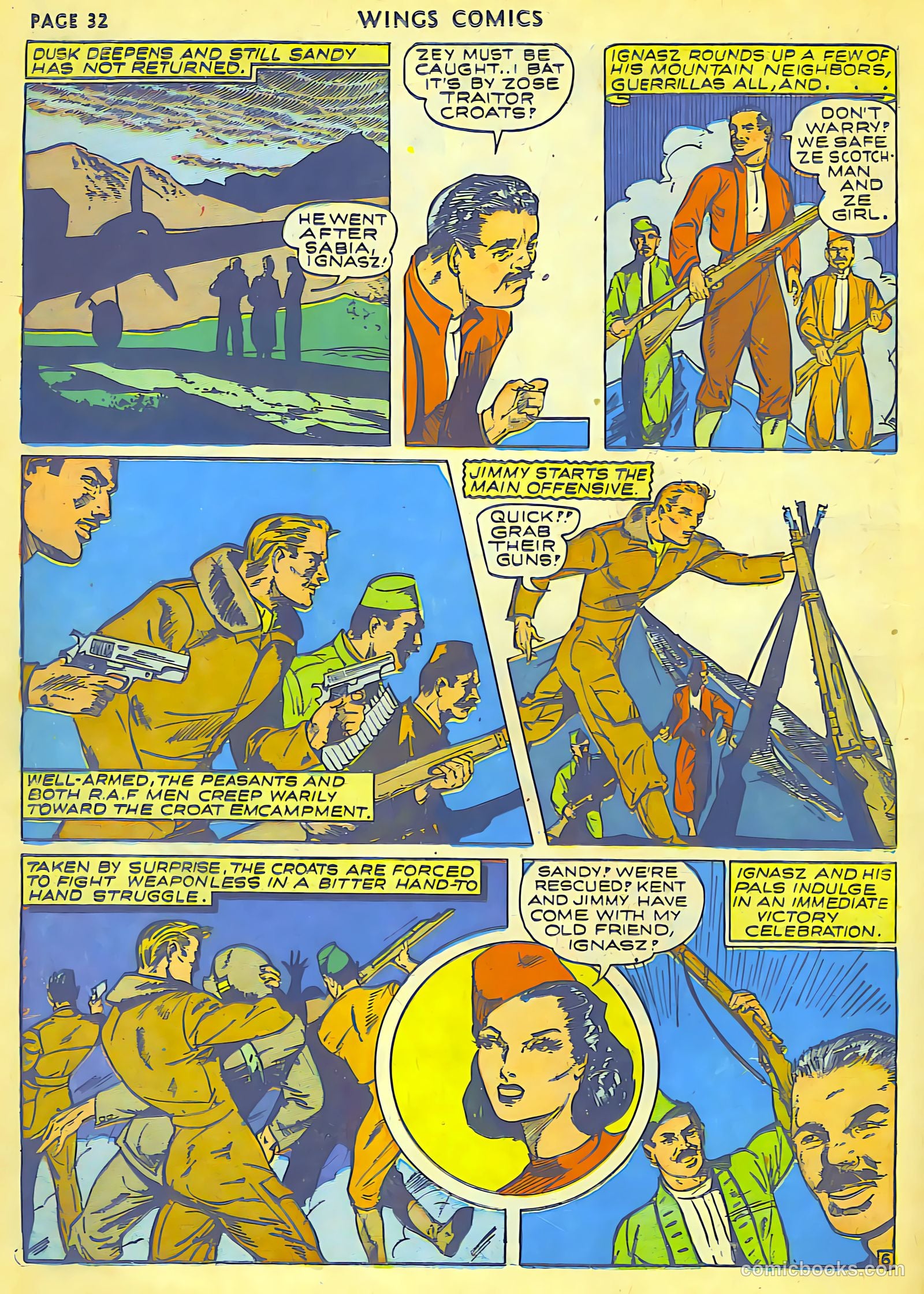 Wings Comics #18 (1942) — page 34 of 68
