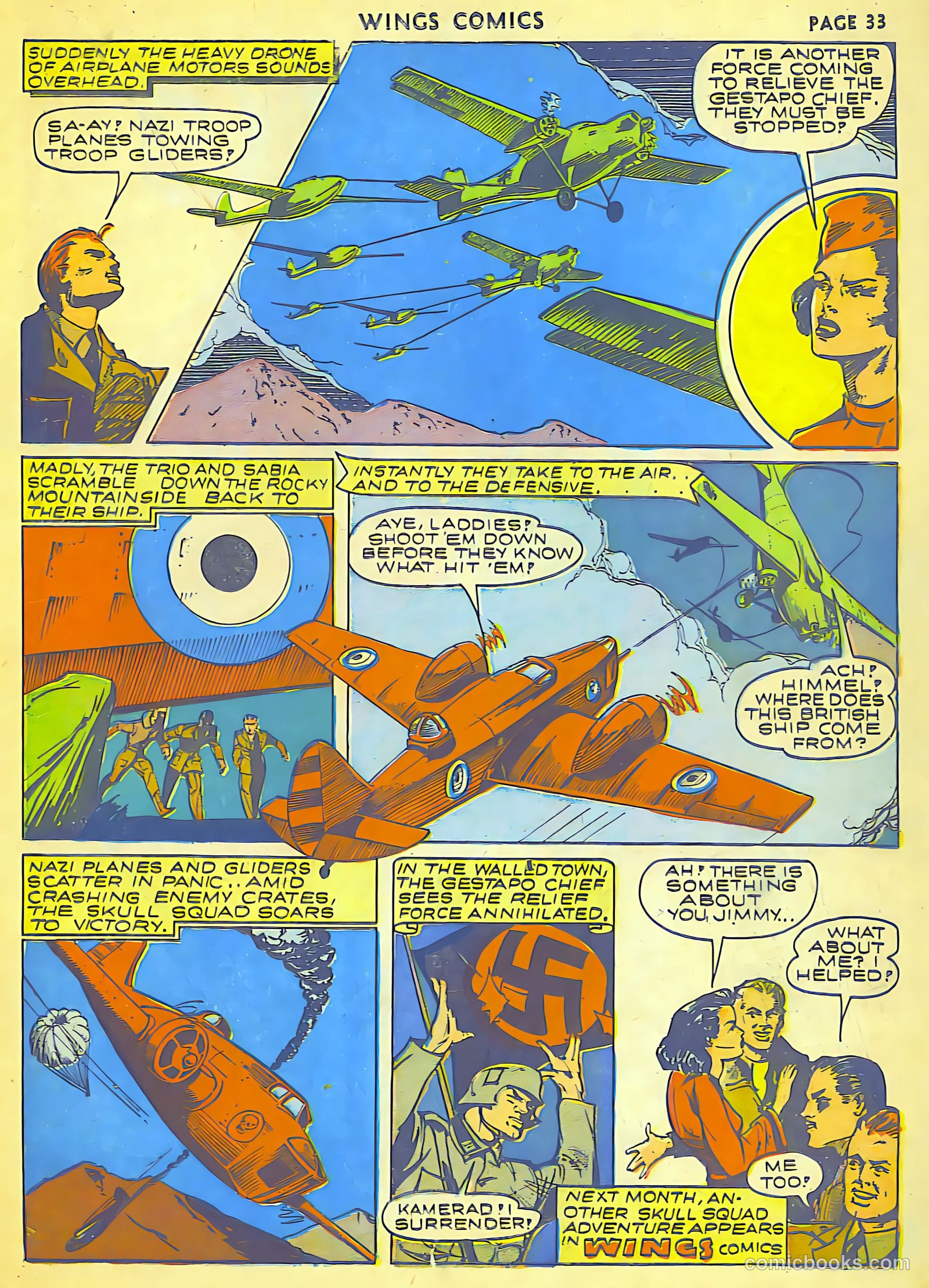 Wings Comics #18 (1942) — page 35 of 68