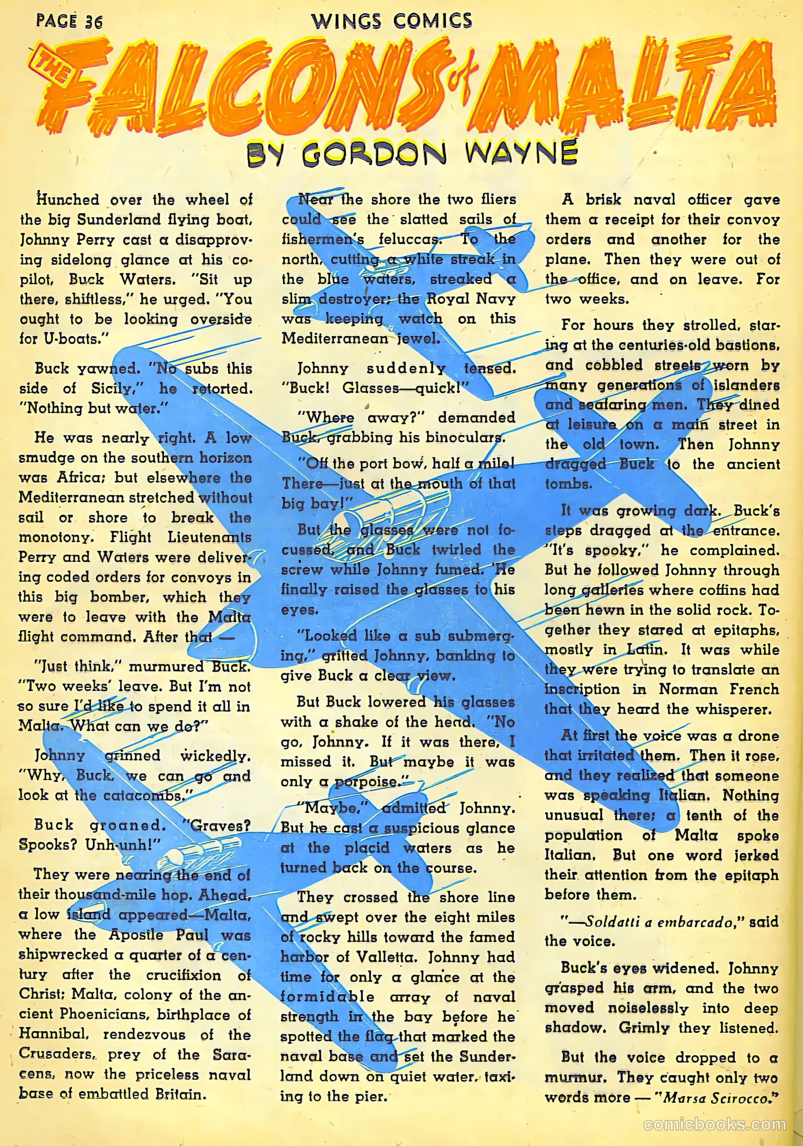 Wings Comics #18 (1942) — page 38 of 68