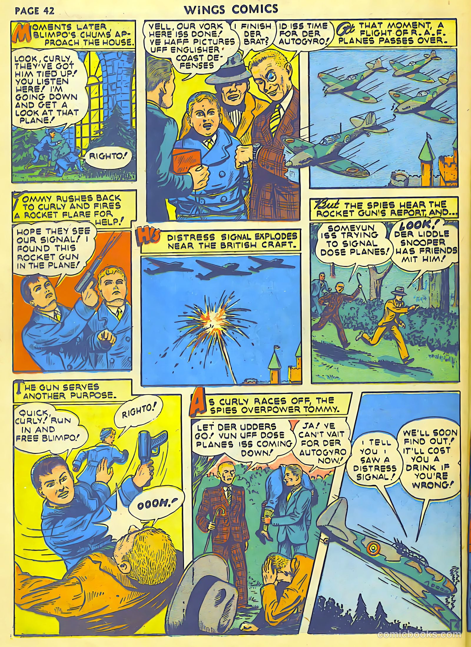 Wings Comics #18 (1942) — page 44 of 68