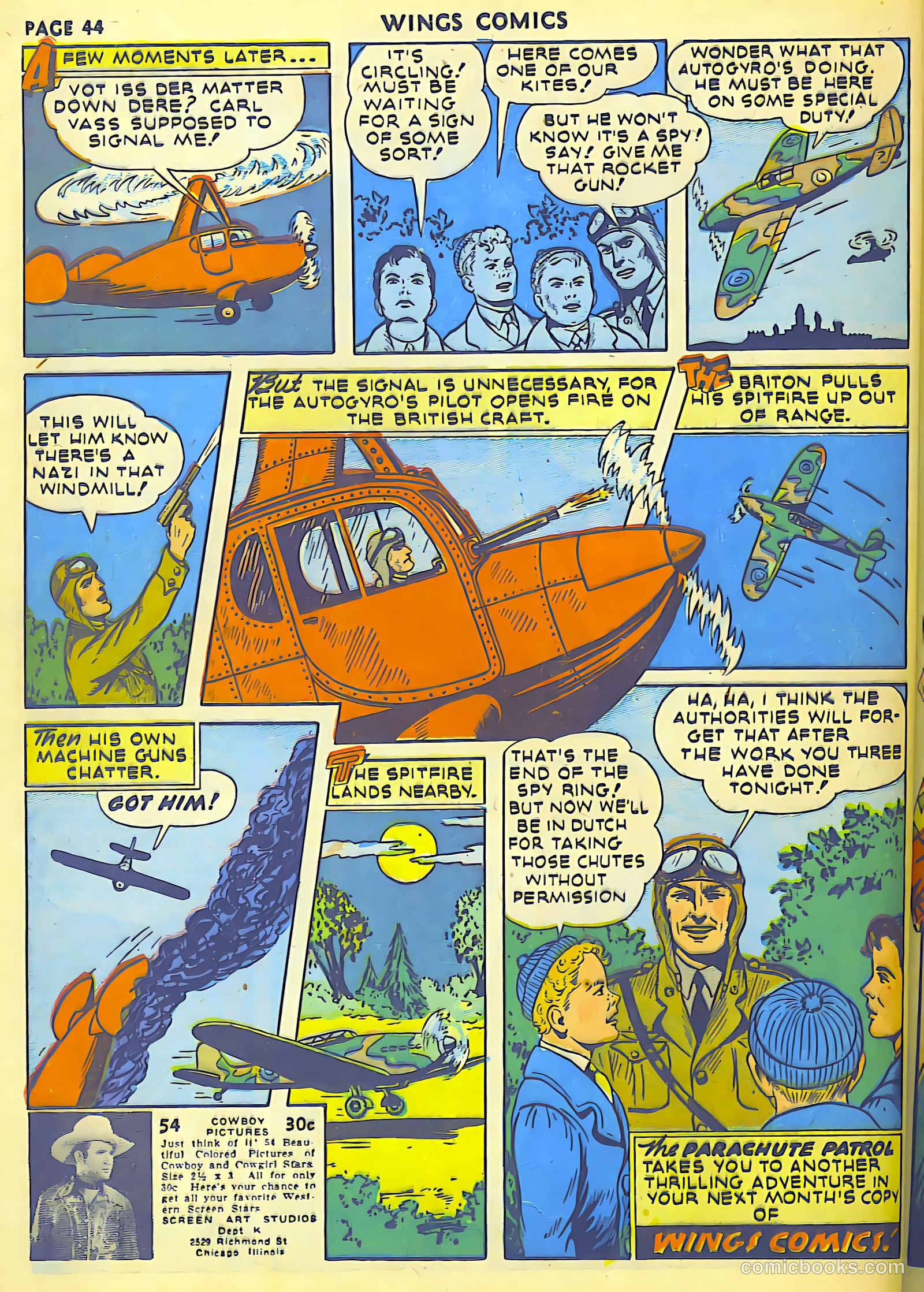 Wings Comics #18 (1942) — page 46 of 68