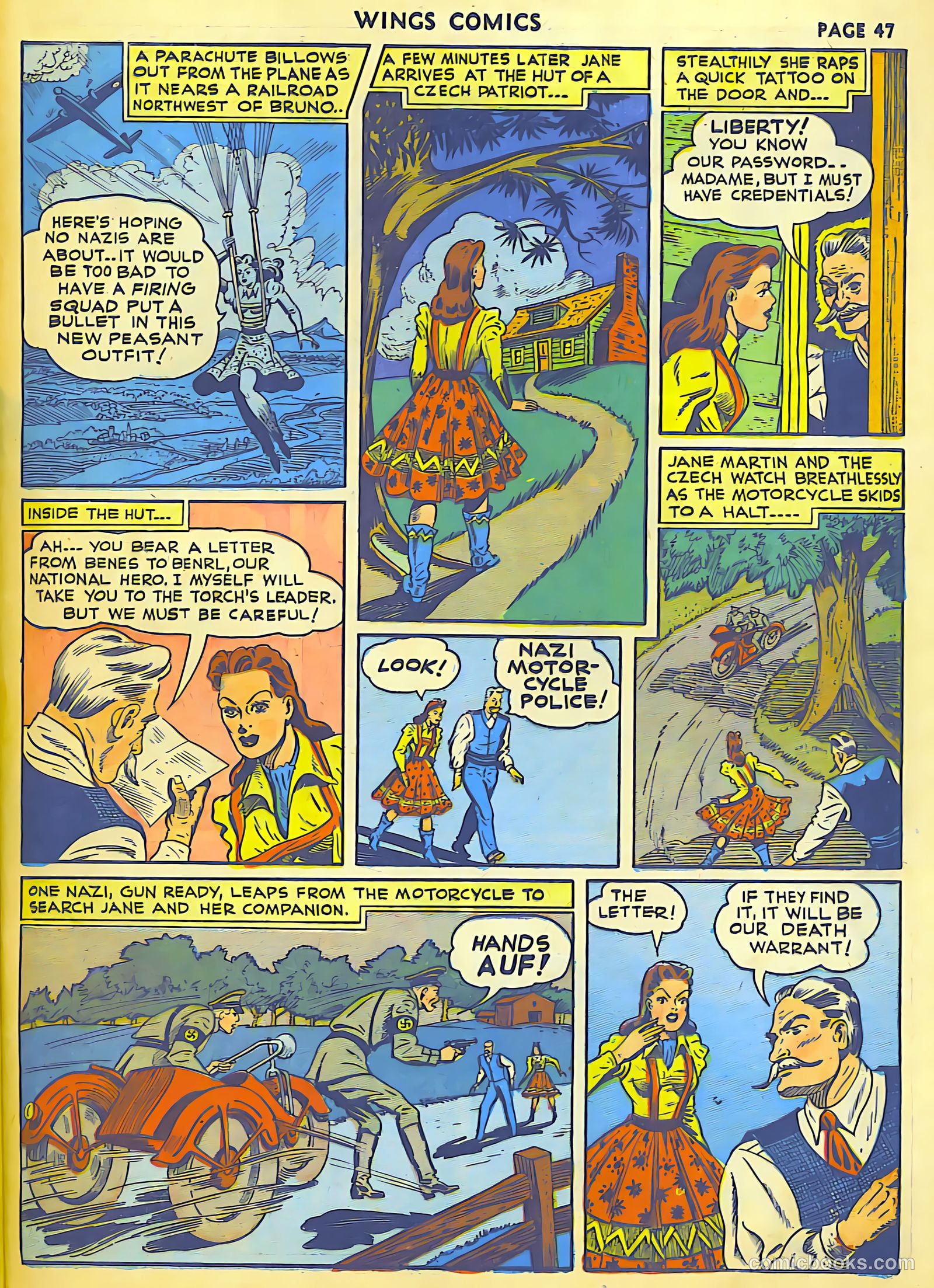 Wings Comics #18 (1942) — page 49 of 68