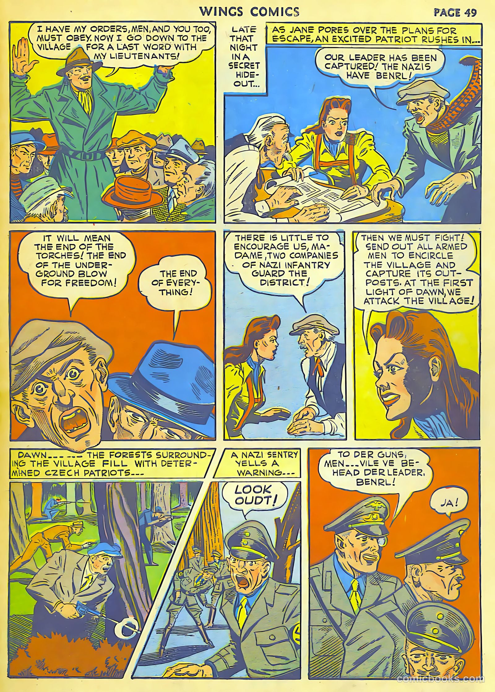 Wings Comics #18 (1942) — page 51 of 68